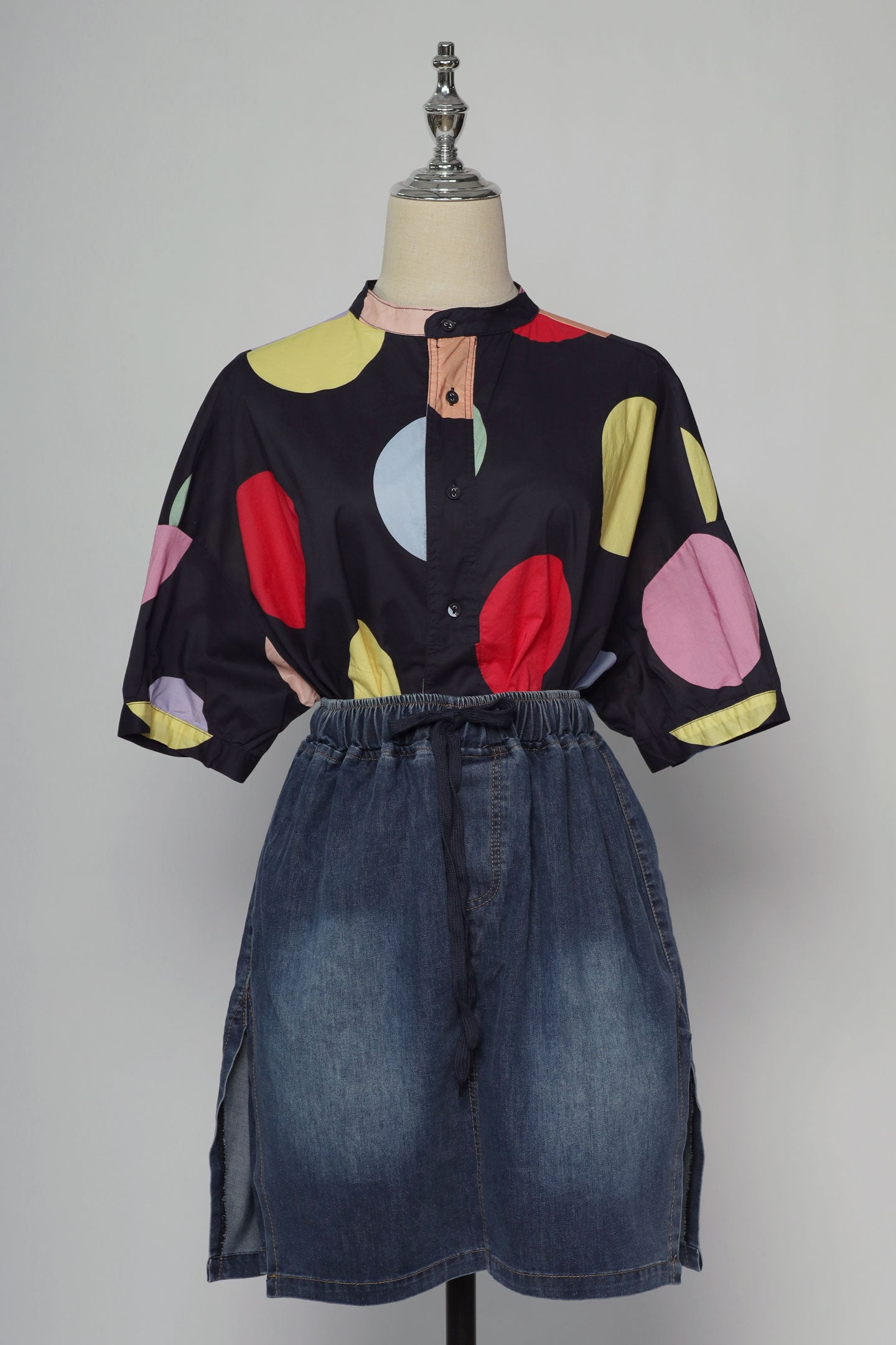 PO - Popie Denim Skorts in Blue