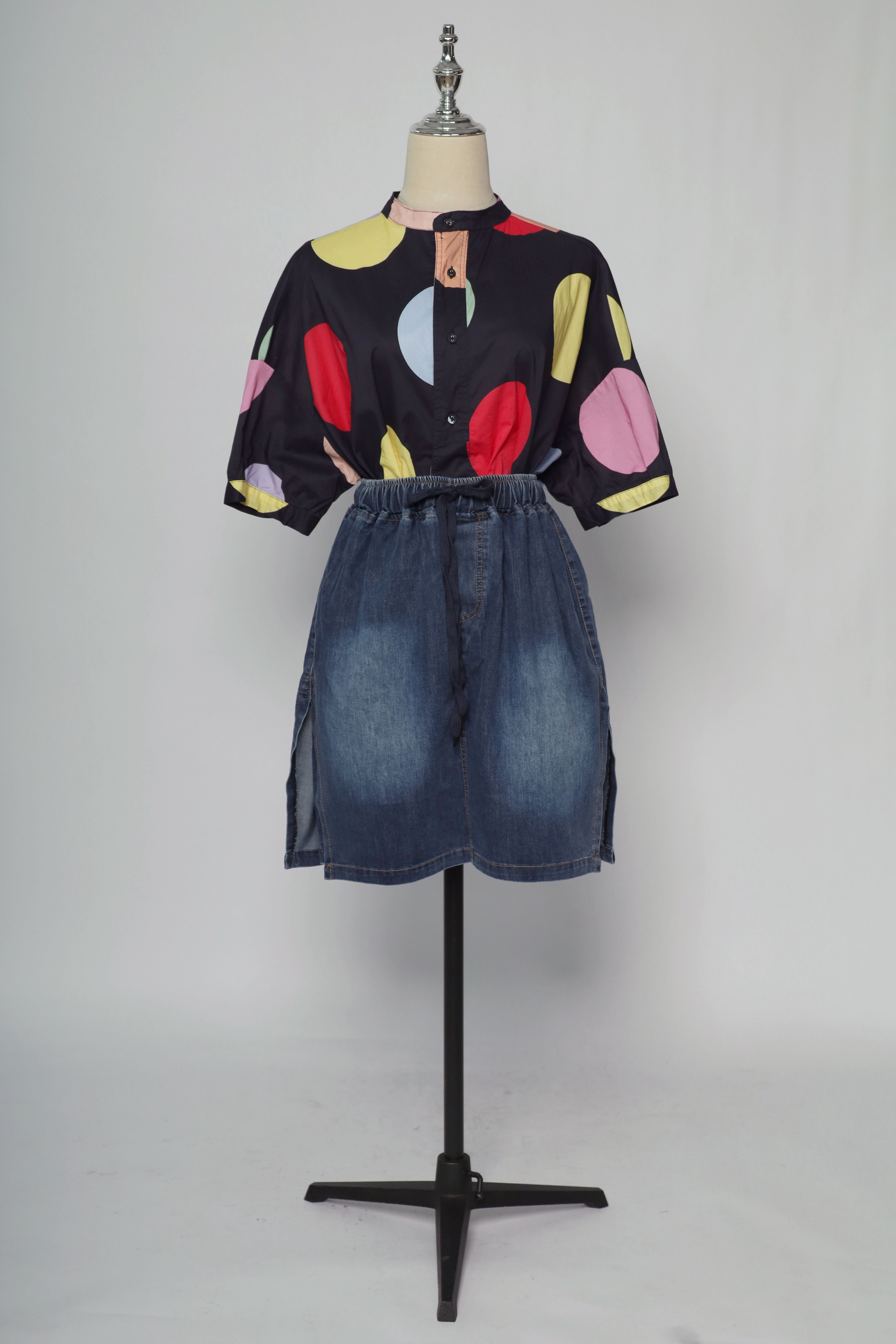 PO - Popie Denim Skorts in Blue