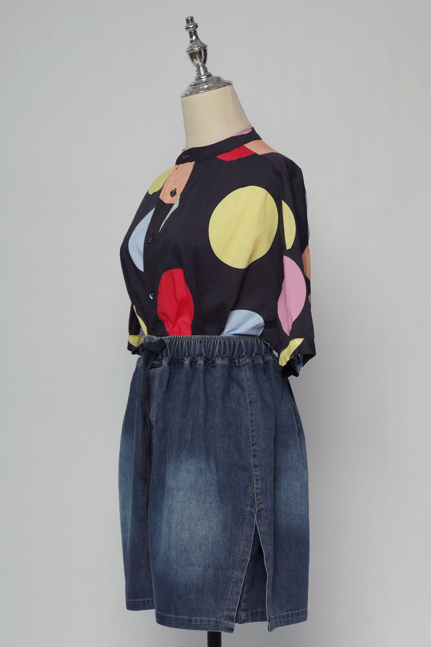 PO - Popie Denim Skorts in Blue