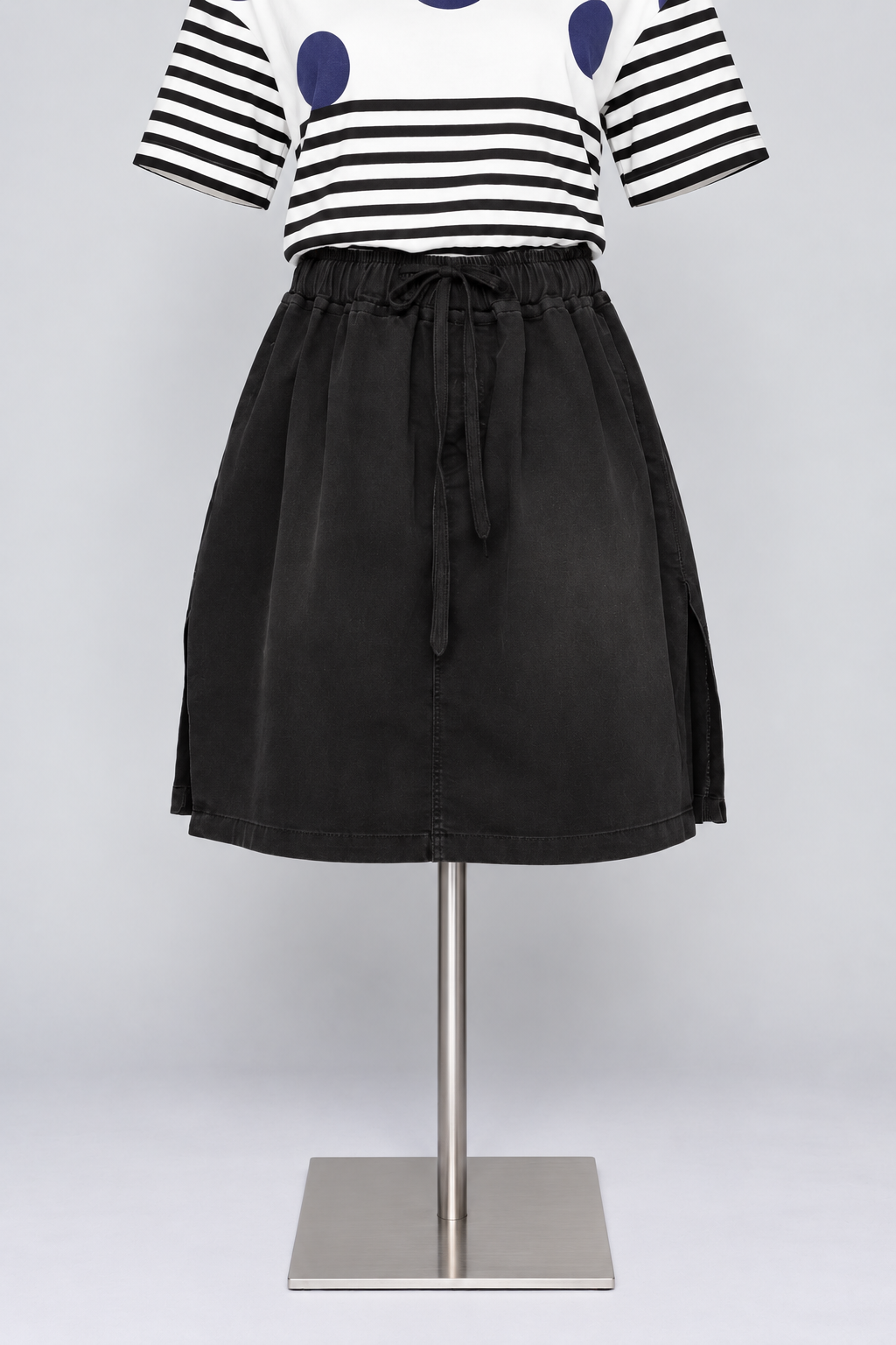 PO - Popie Denim Skorts in Black