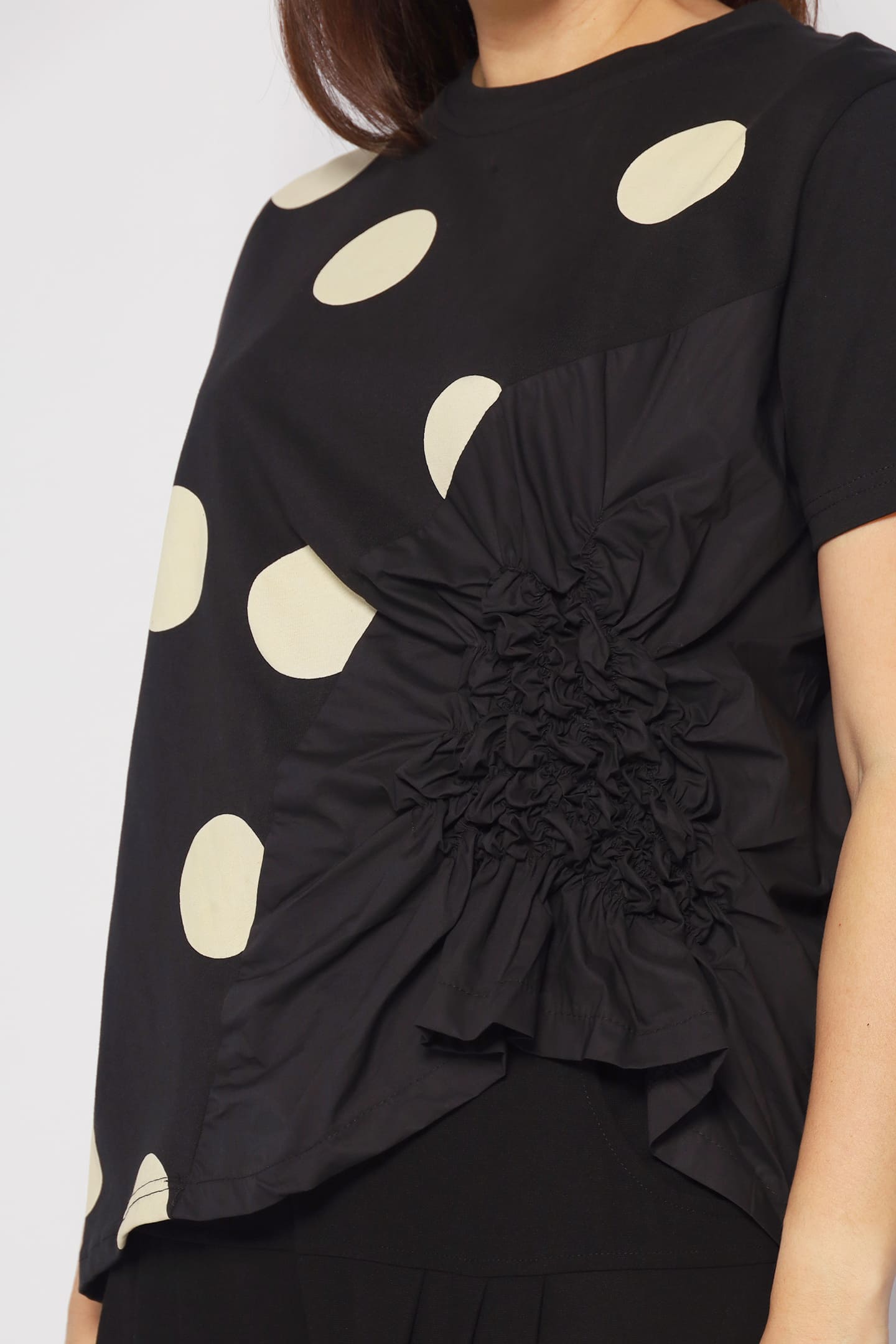 Poppy Polkadot Top in Black