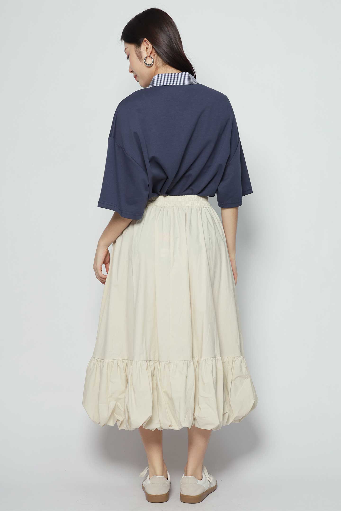 Portia Bubble Skirt in Cream