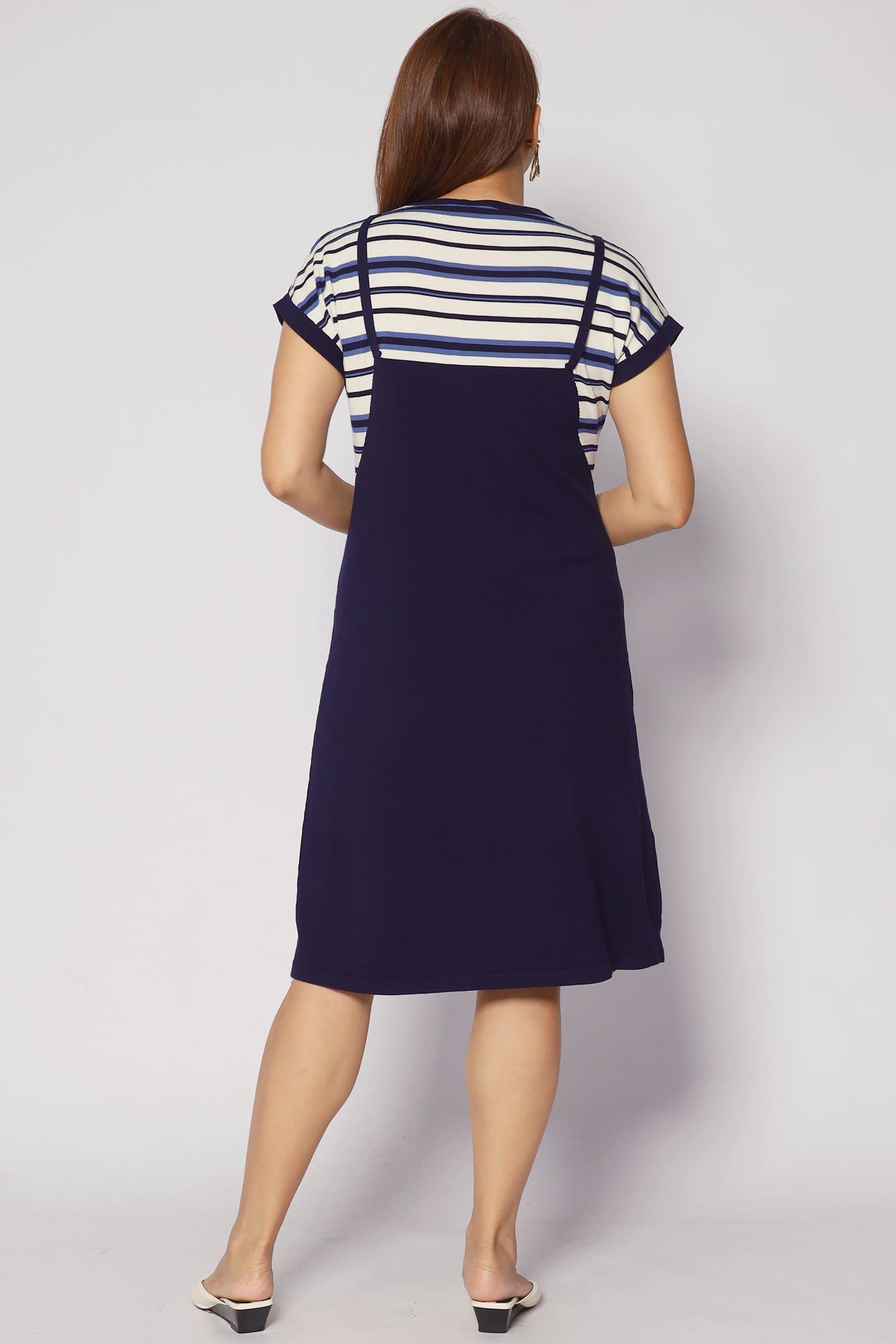 Backorders Psalm Stripes Dress in Knit