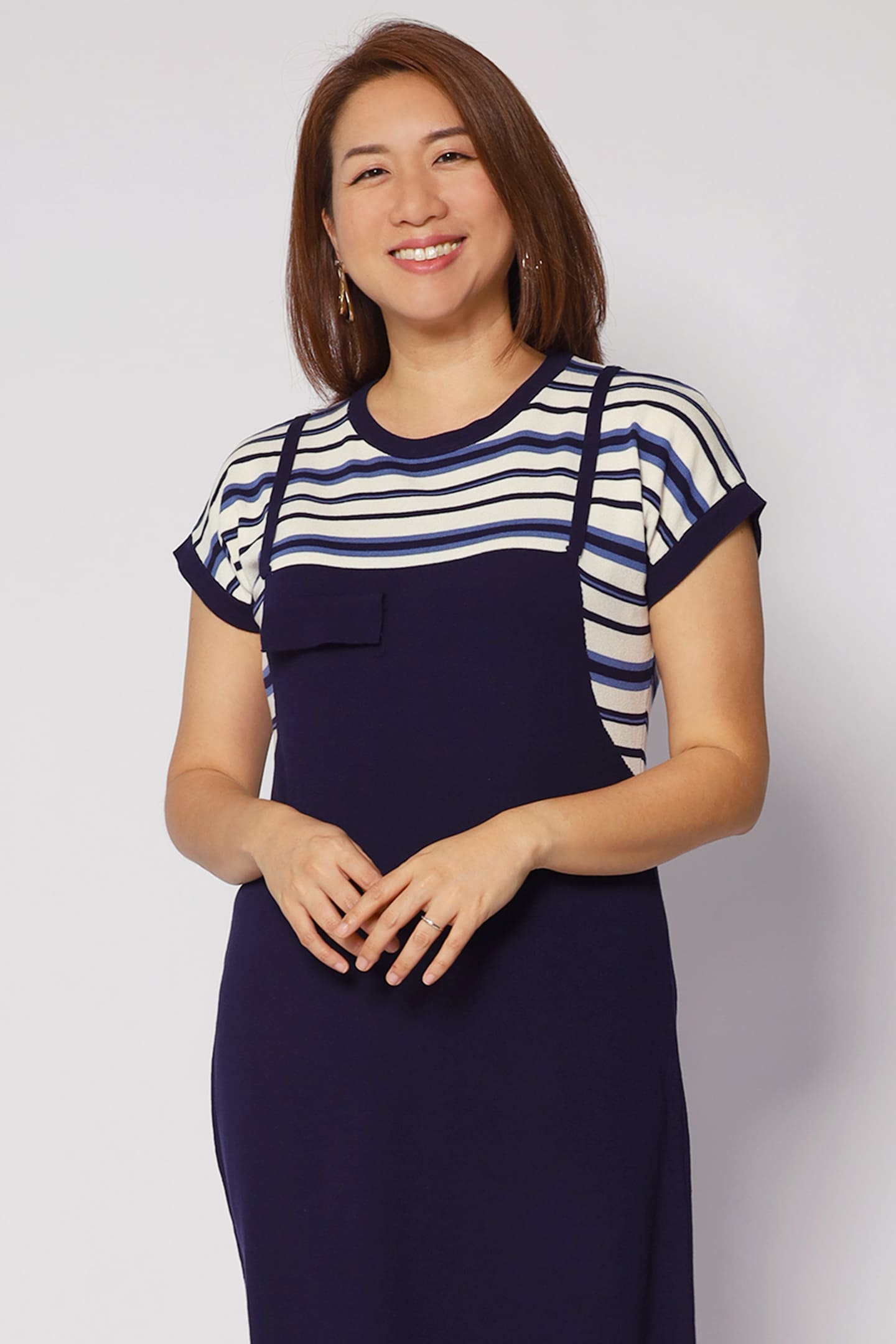Backorders Psalm Stripes Dress in Knit