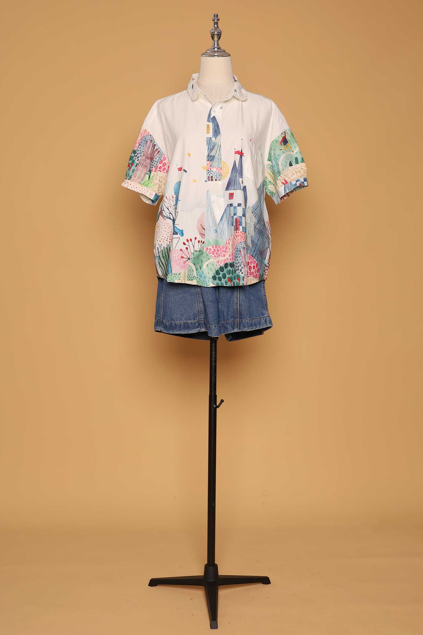 PO - Quirky Woods Top in Cream