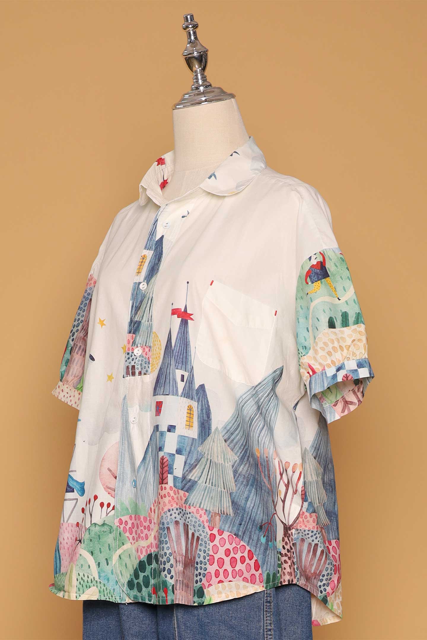 PO - Quirky Woods Top in Cream