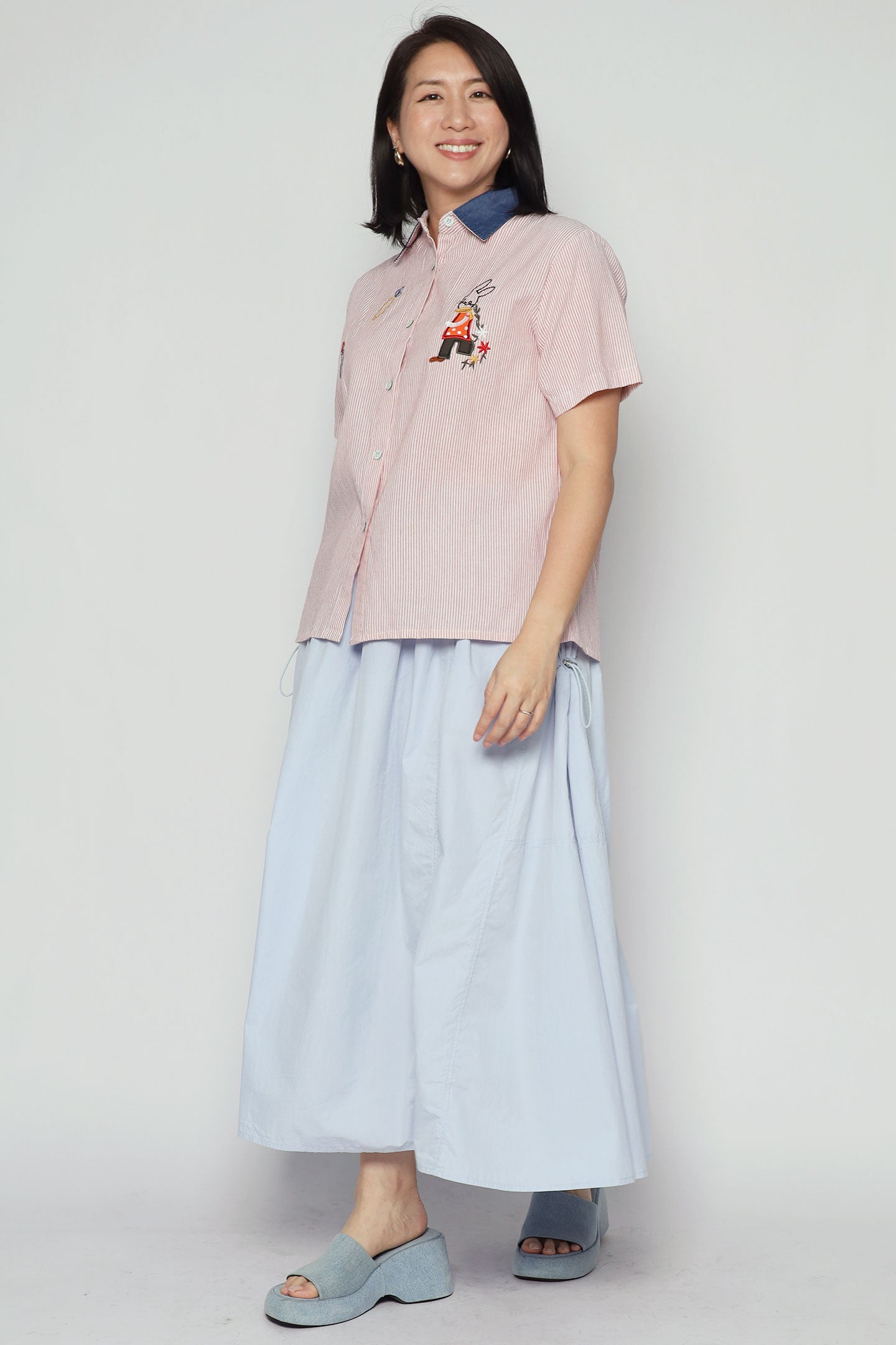 Rabbit and Carrot Pinstripes Shirt