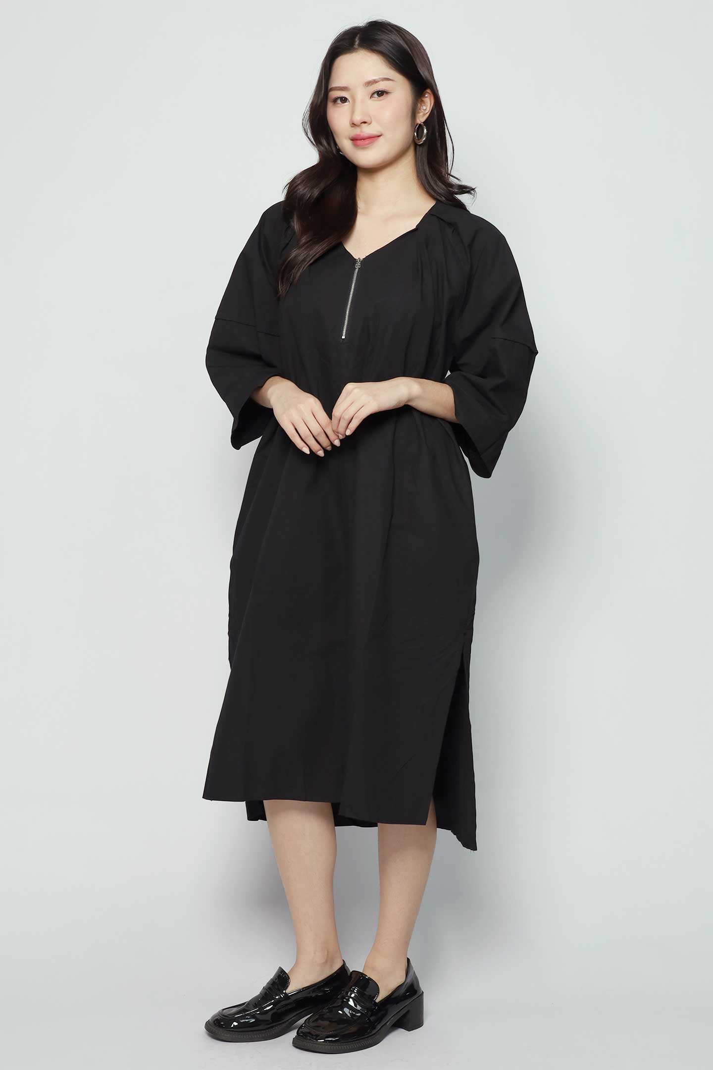 Radley Zipper Dress in Black