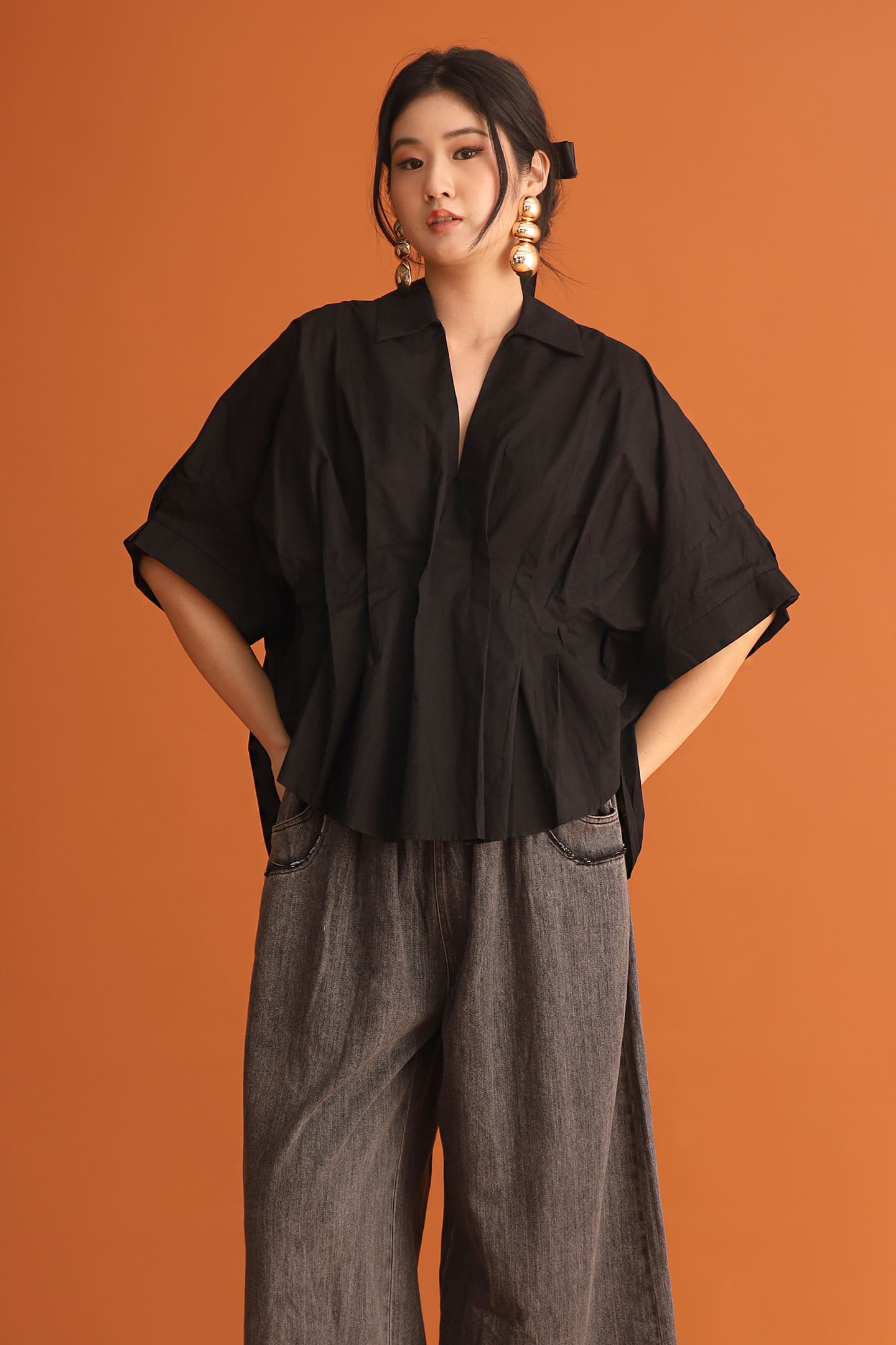 CHOSEN - Rebel Muse Pleated Top