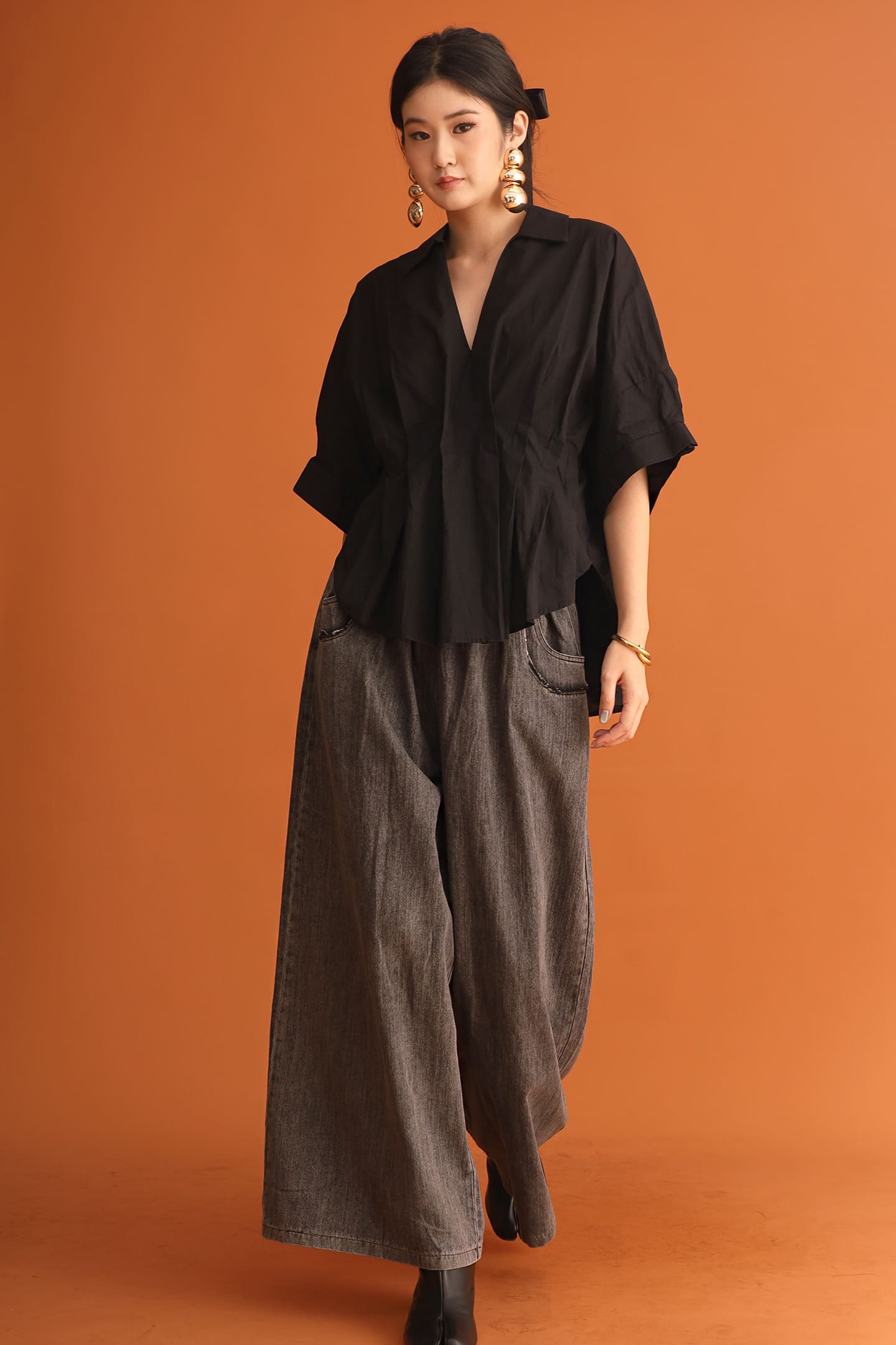 CHOSEN - Rebel Muse Pleated Top