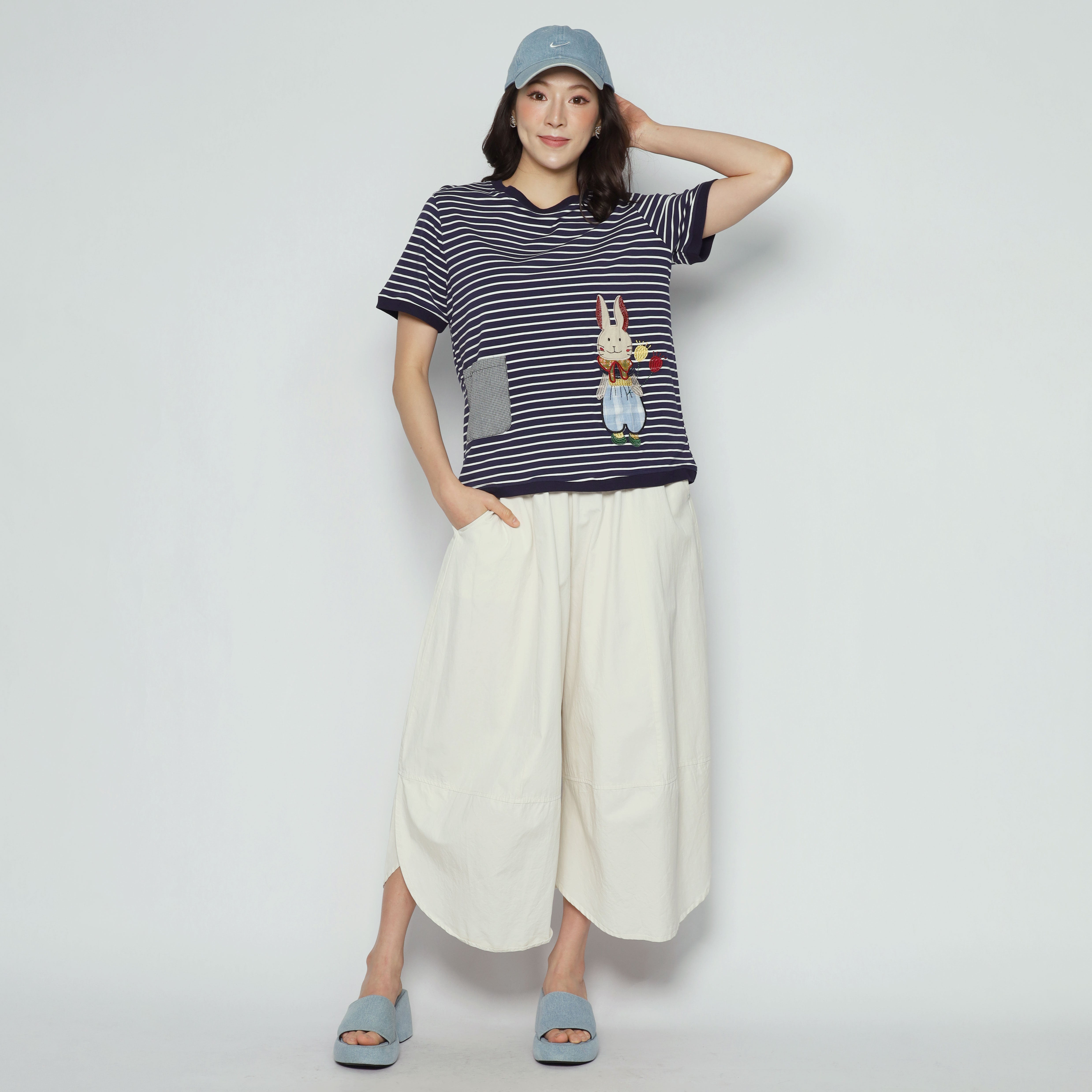 Ribbon Rabbit Stripes Top