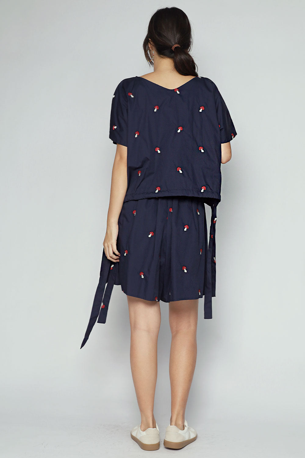 Ririsu Reversible Top in Mochi Mushroom
