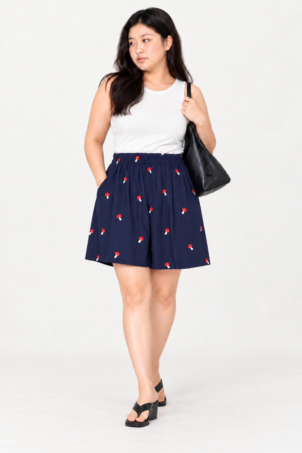 Ari Shorts in Mochi Mushroom