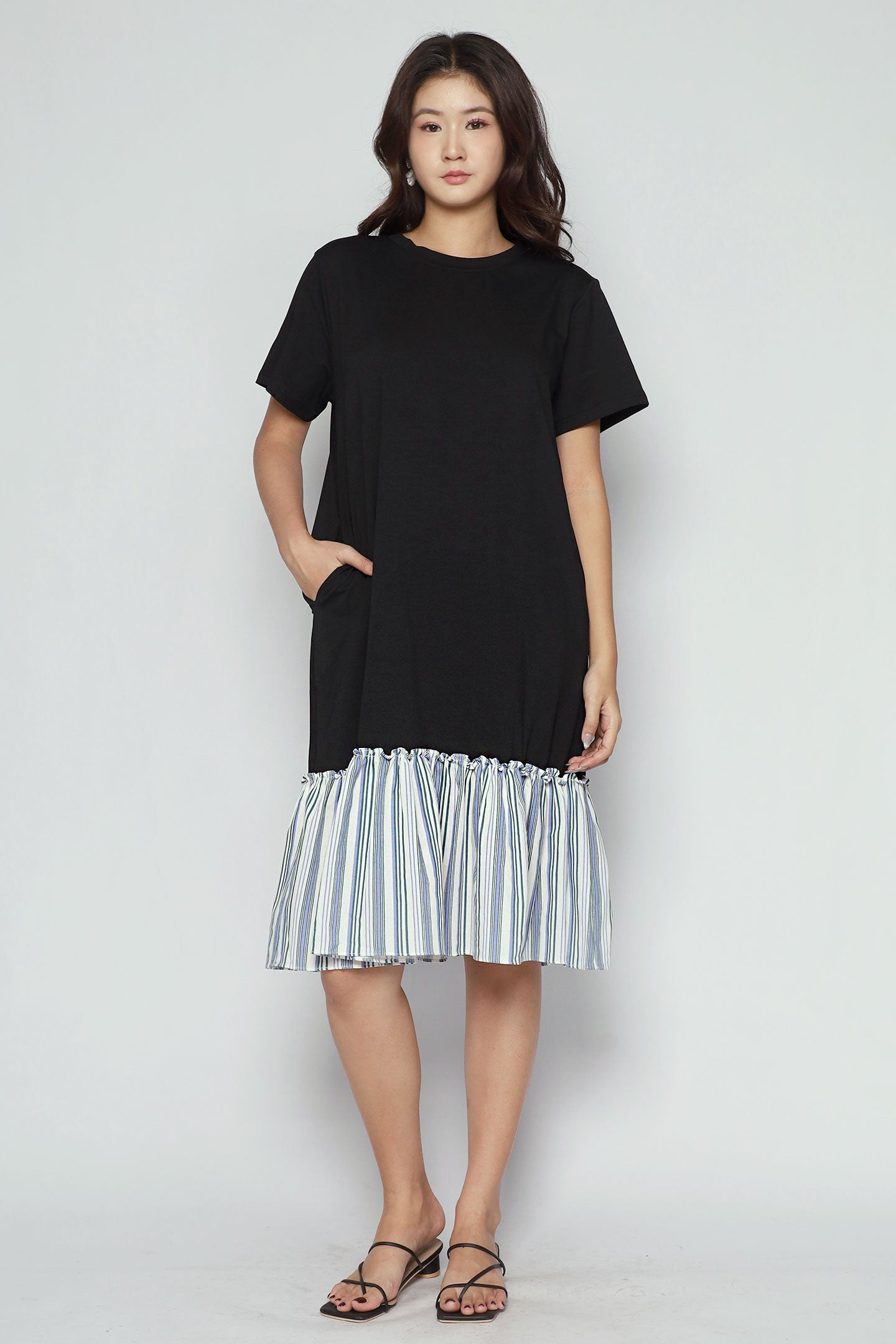 Robyn Dress in Seabreeze Stripe