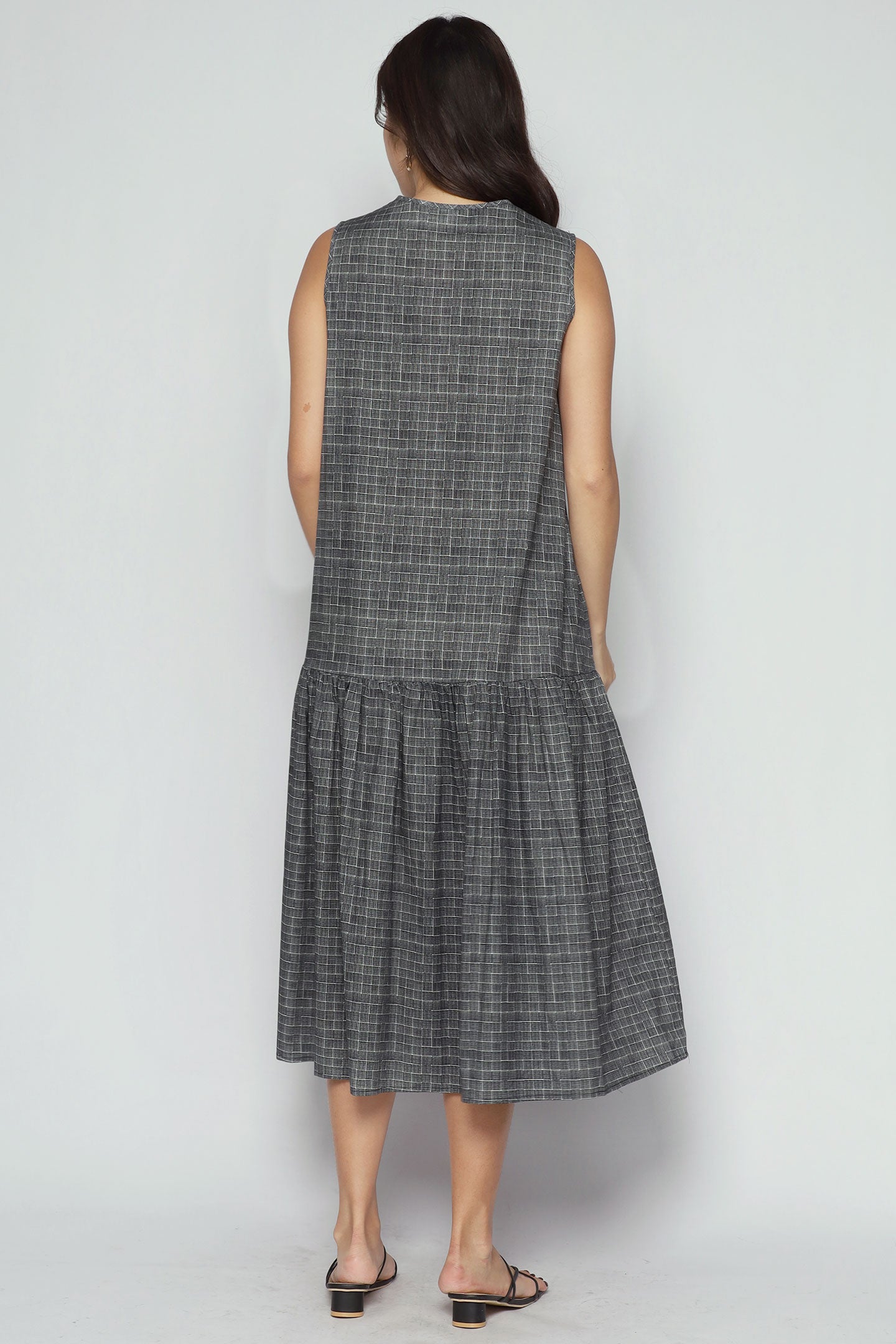 Romy Dress in City Grid