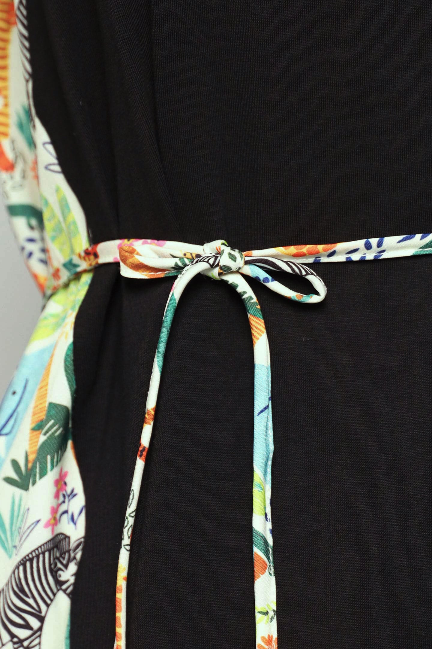 PO - Roselle Cold Shoulder Dress in Animal Jungle