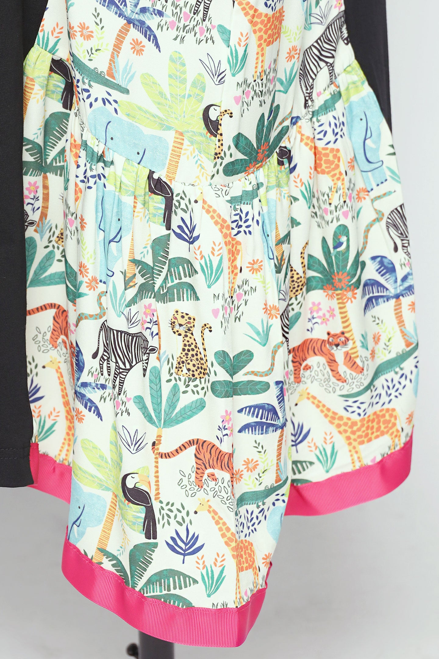 PO - Roselle Cold Shoulder Dress in Animal Jungle