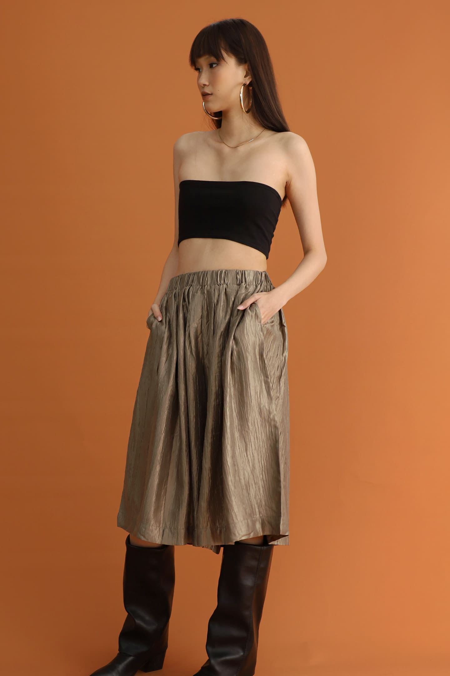 CHOSEN - Ryo Culottes Pants in Gold