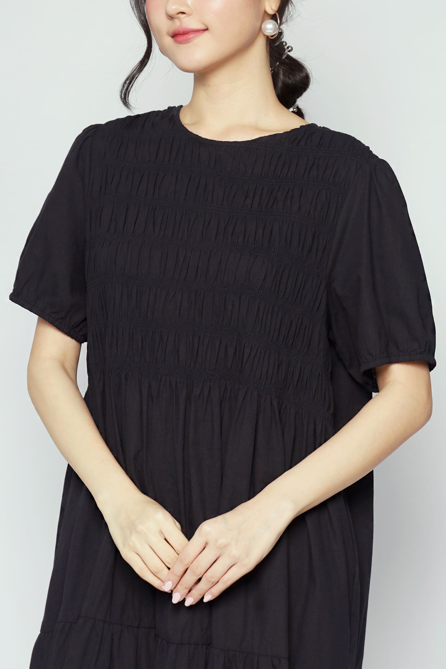 Sab Tiered Dress in Black