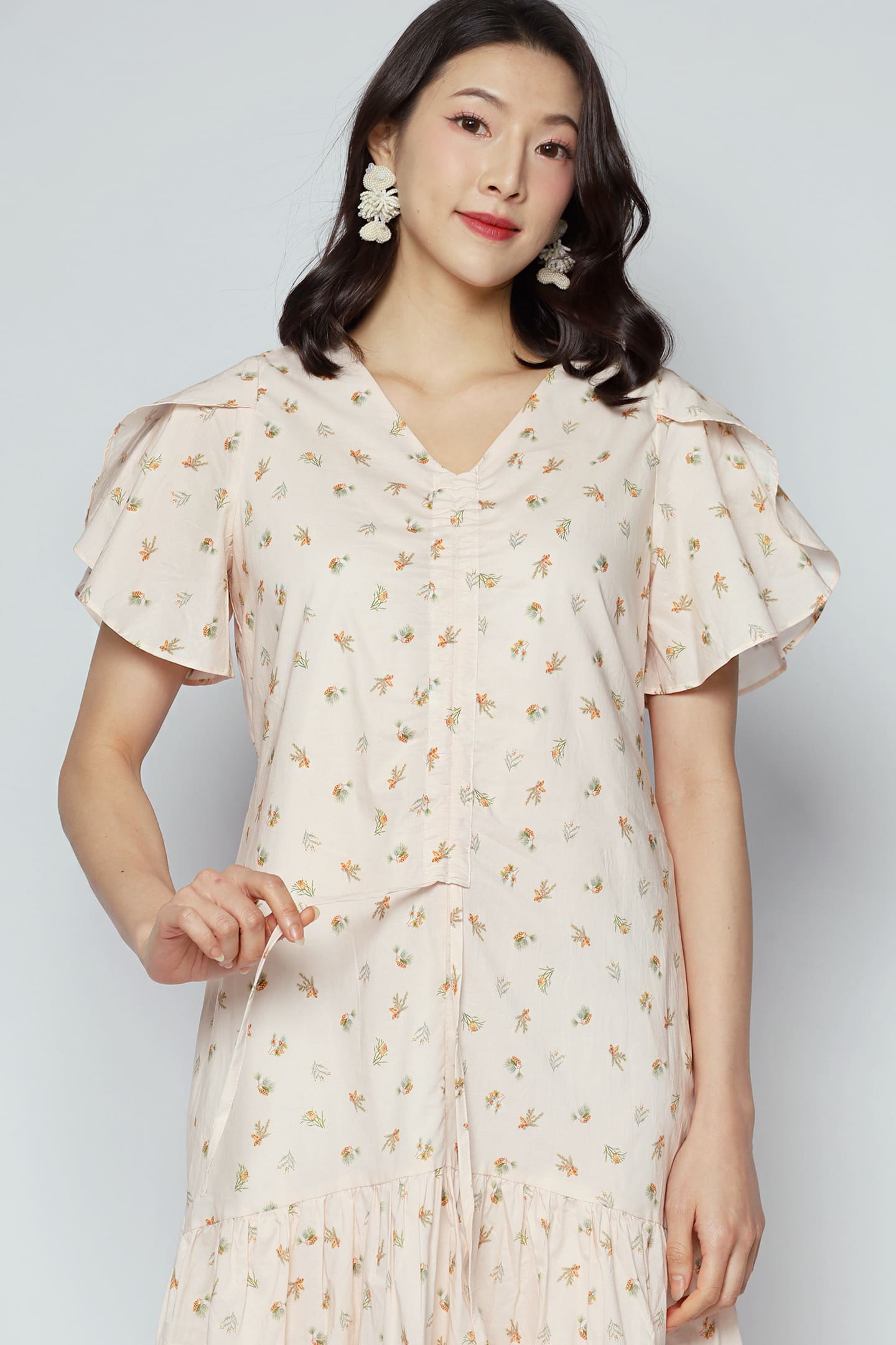 Santorini Dress in Gold Harvest