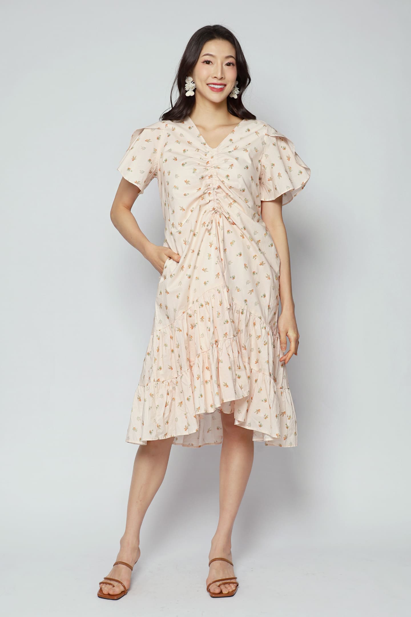 Santorini Dress in Gold Harvest