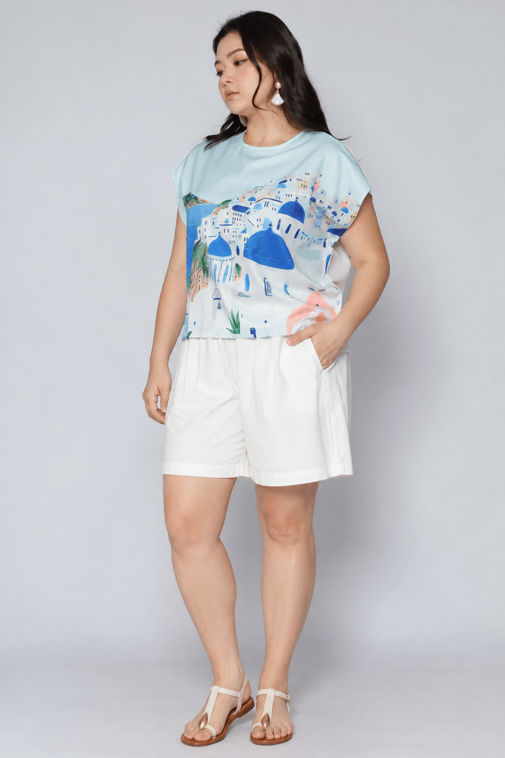Tinsley Top in Santorini Stroll
