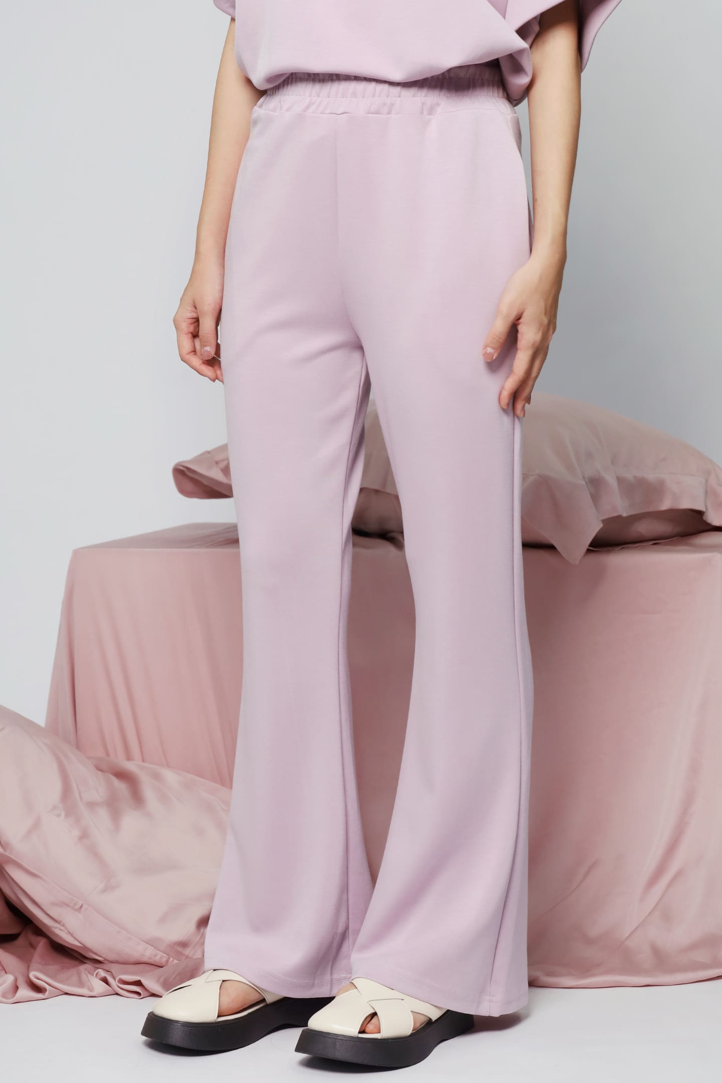 JOY - Saranghae 2 in 1 Top and Pants Set in Lilac Purple