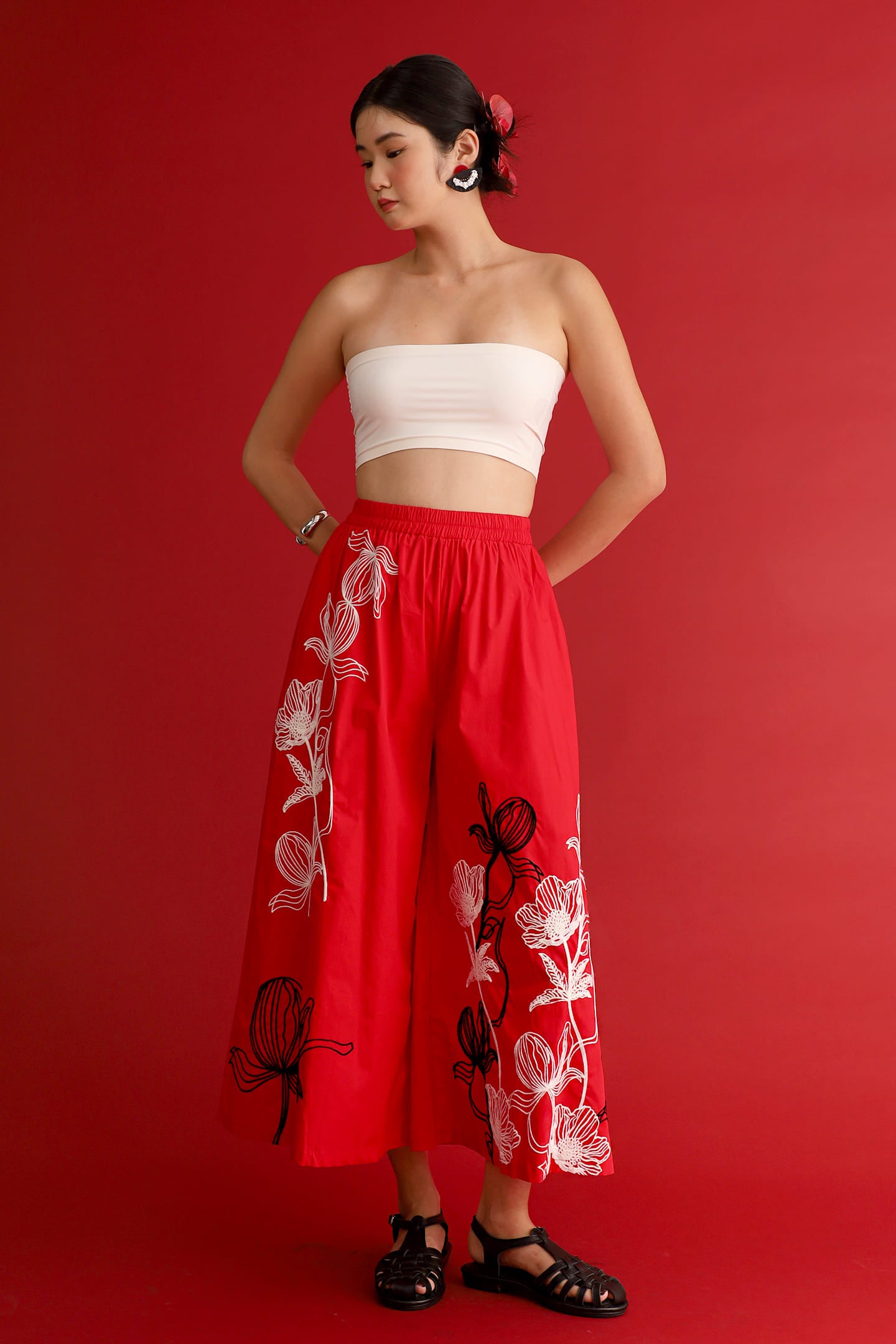 CHOSEN - Scarlet Signature Embroidered Pants