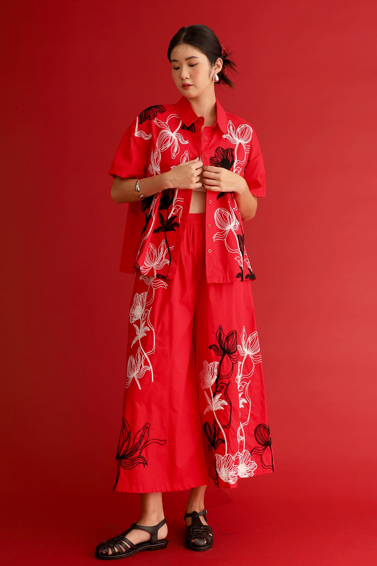 CHOSEN - Scarlet Signature Embroidered Shirt