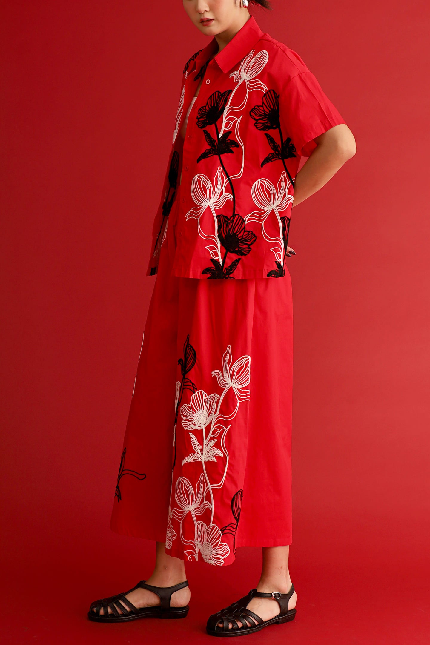 CHOSEN - Scarlet Signature Embroidered Shirt