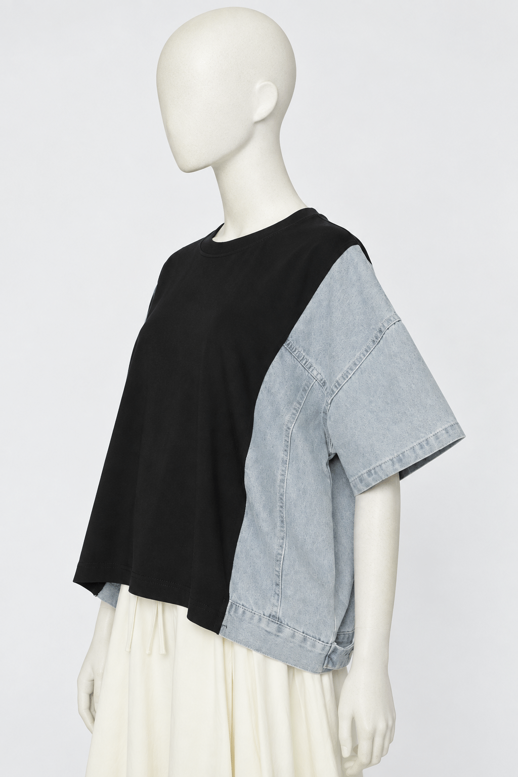 PO - Selena Top in Black Denim