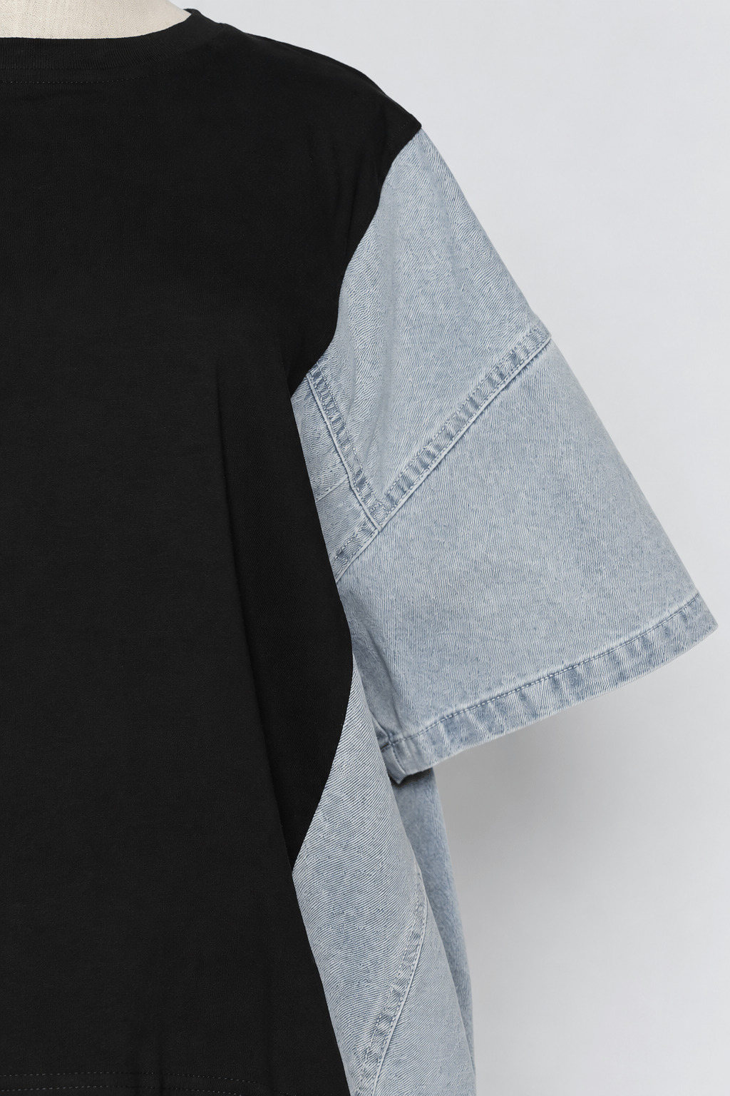 PO - Selena Top in Black Denim