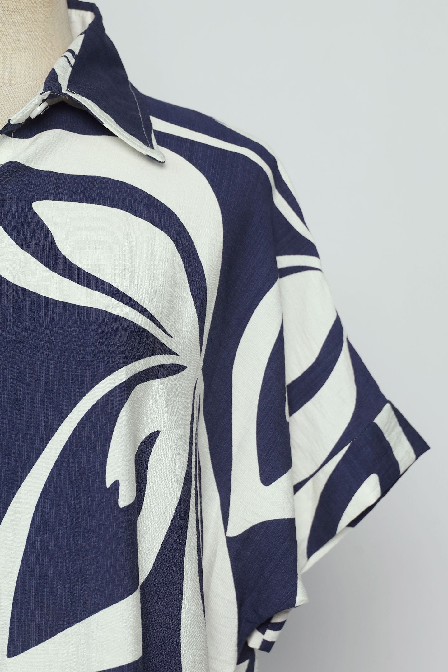 PO - Shanny Shirt Dress in Blue Hawaiian