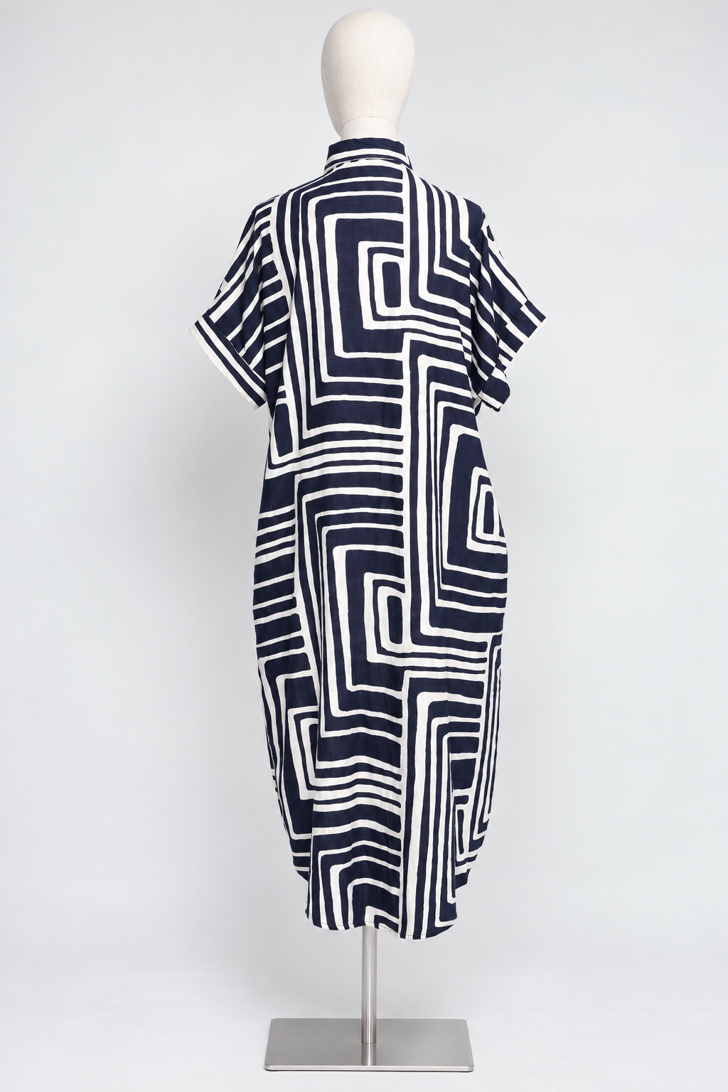 PO - Shanny Shirt Dress in Blue Tracks
