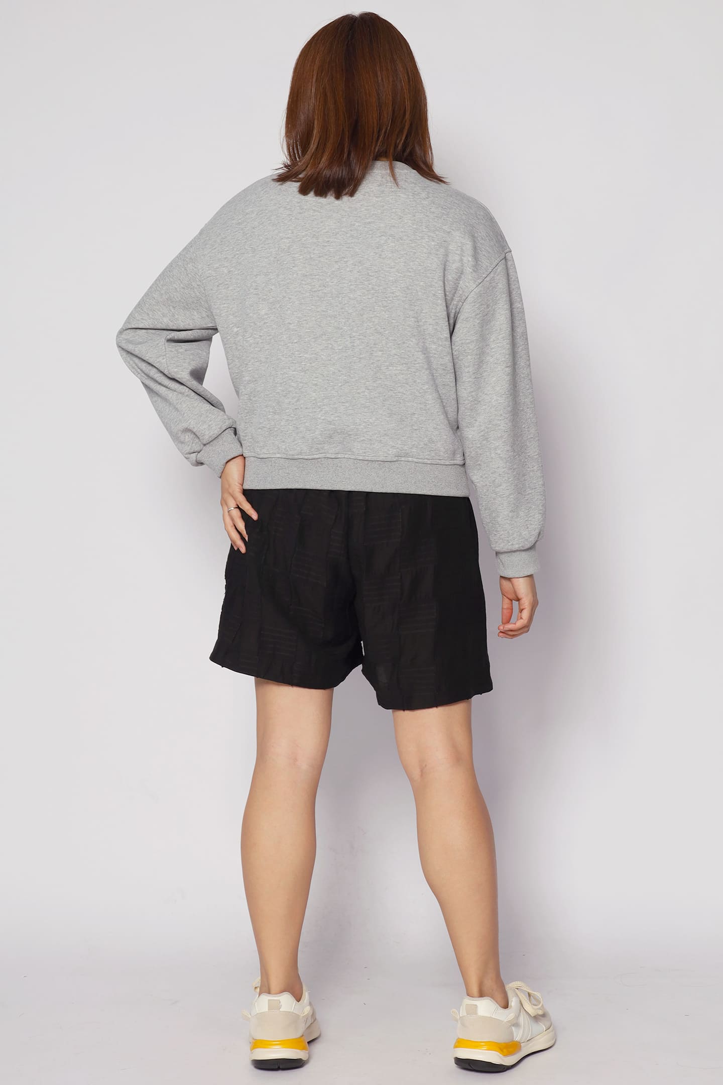 Backorders Shine Jumper Top in Grey
