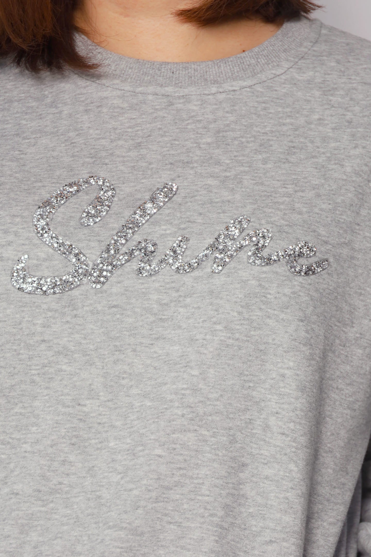 Backorders Shine Jumper Top in Grey