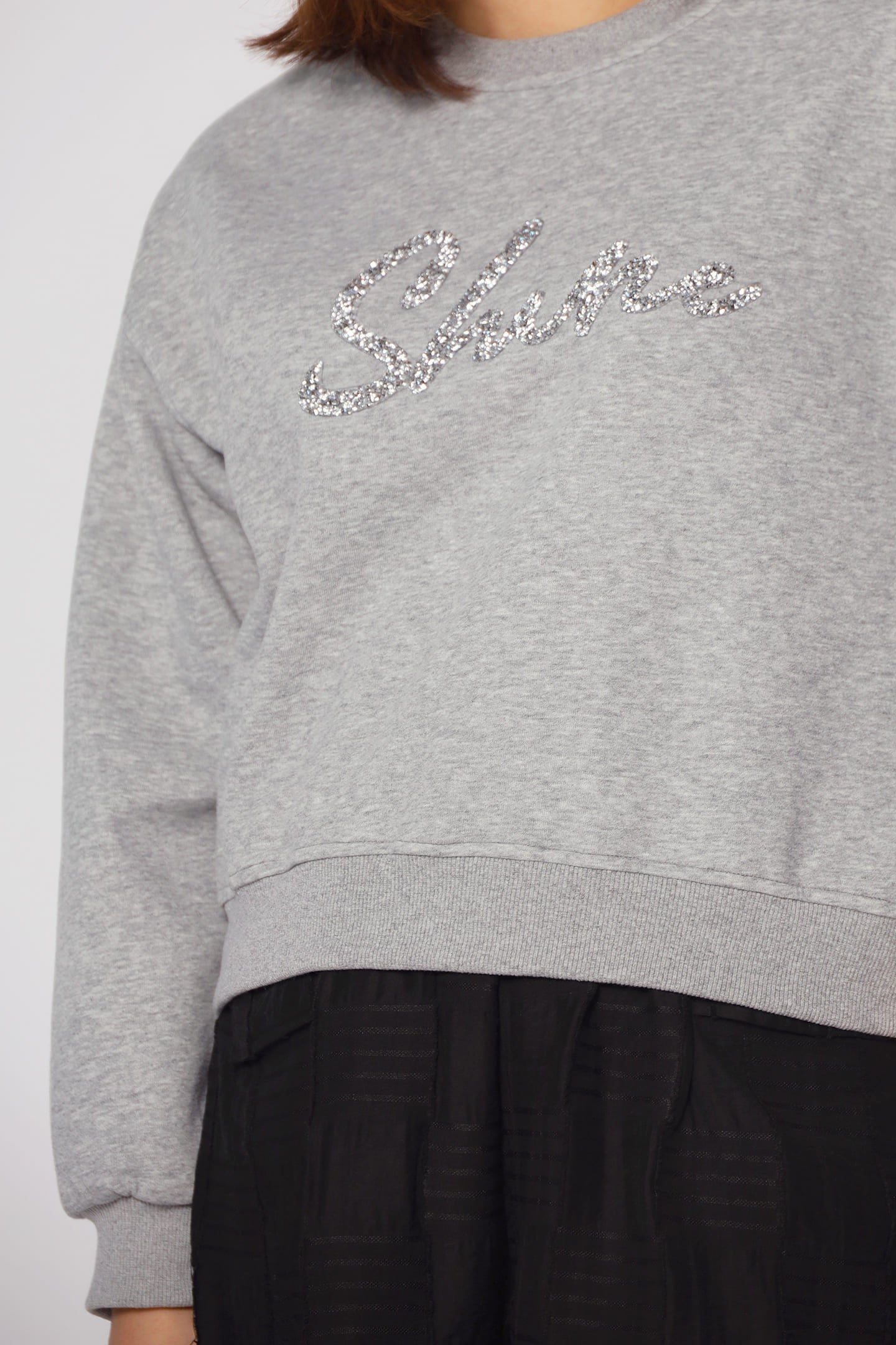 Backorders Shine Jumper Top in Grey