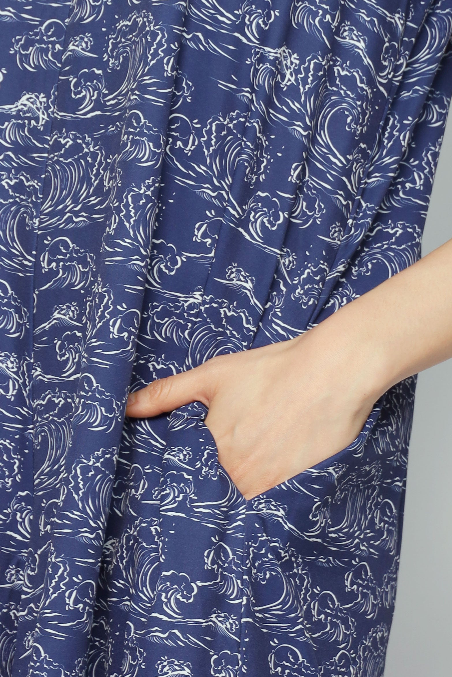 Shirokuro Jumpsuit in Blue Nami