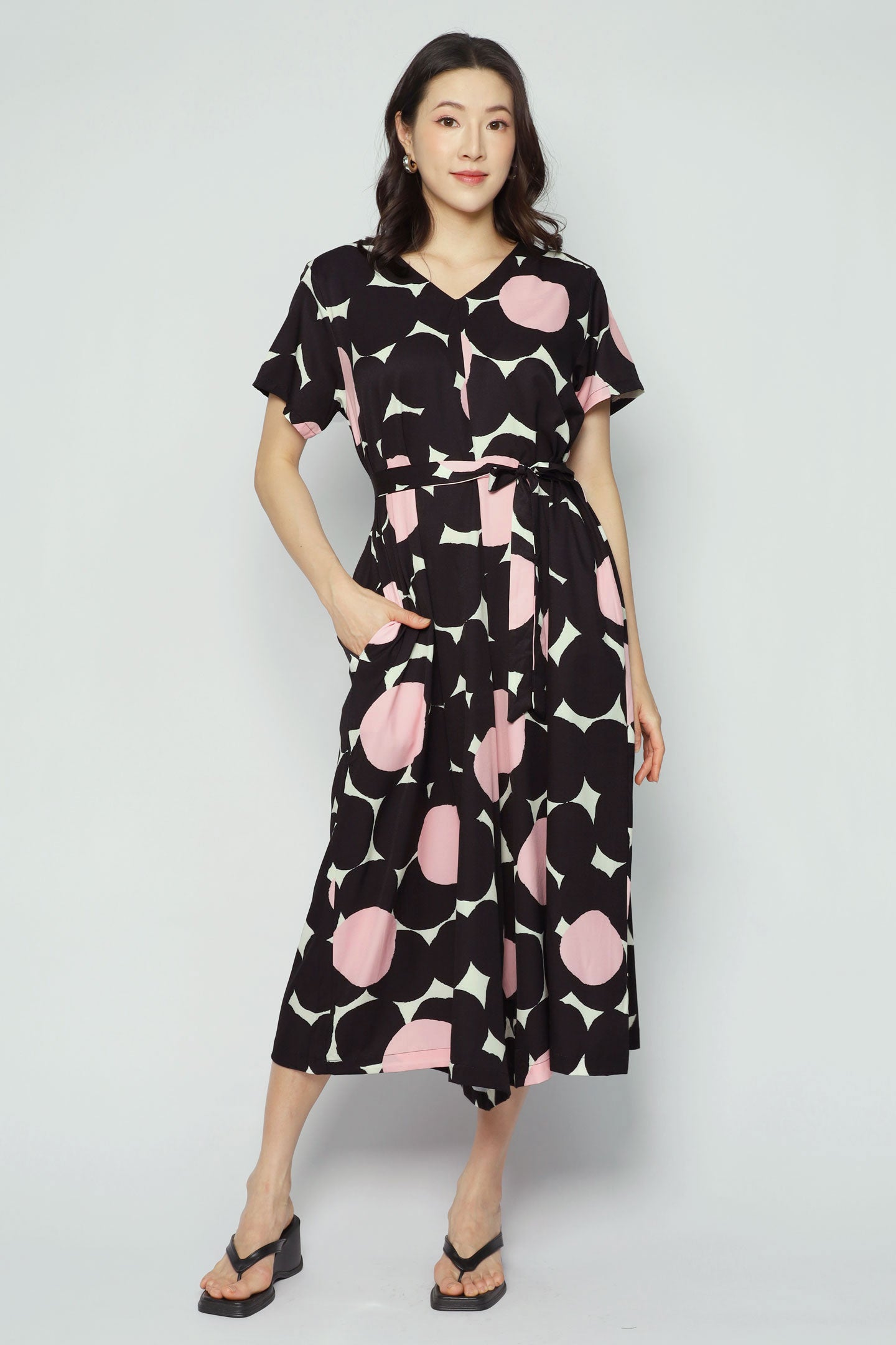 Backorders Shirokuro Jumpsuit in Pink Clementine