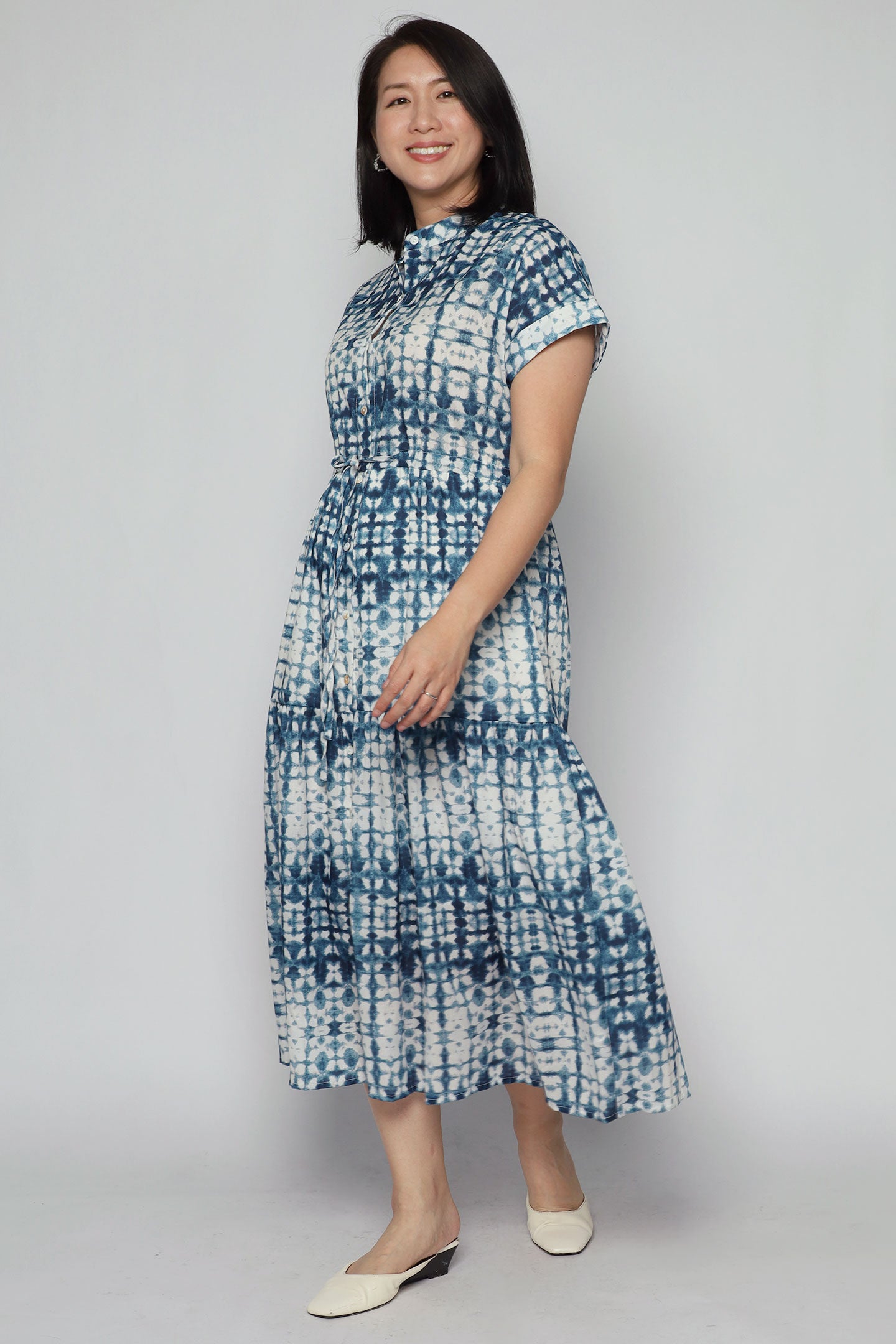 Sia Dress in Lagoon Drift