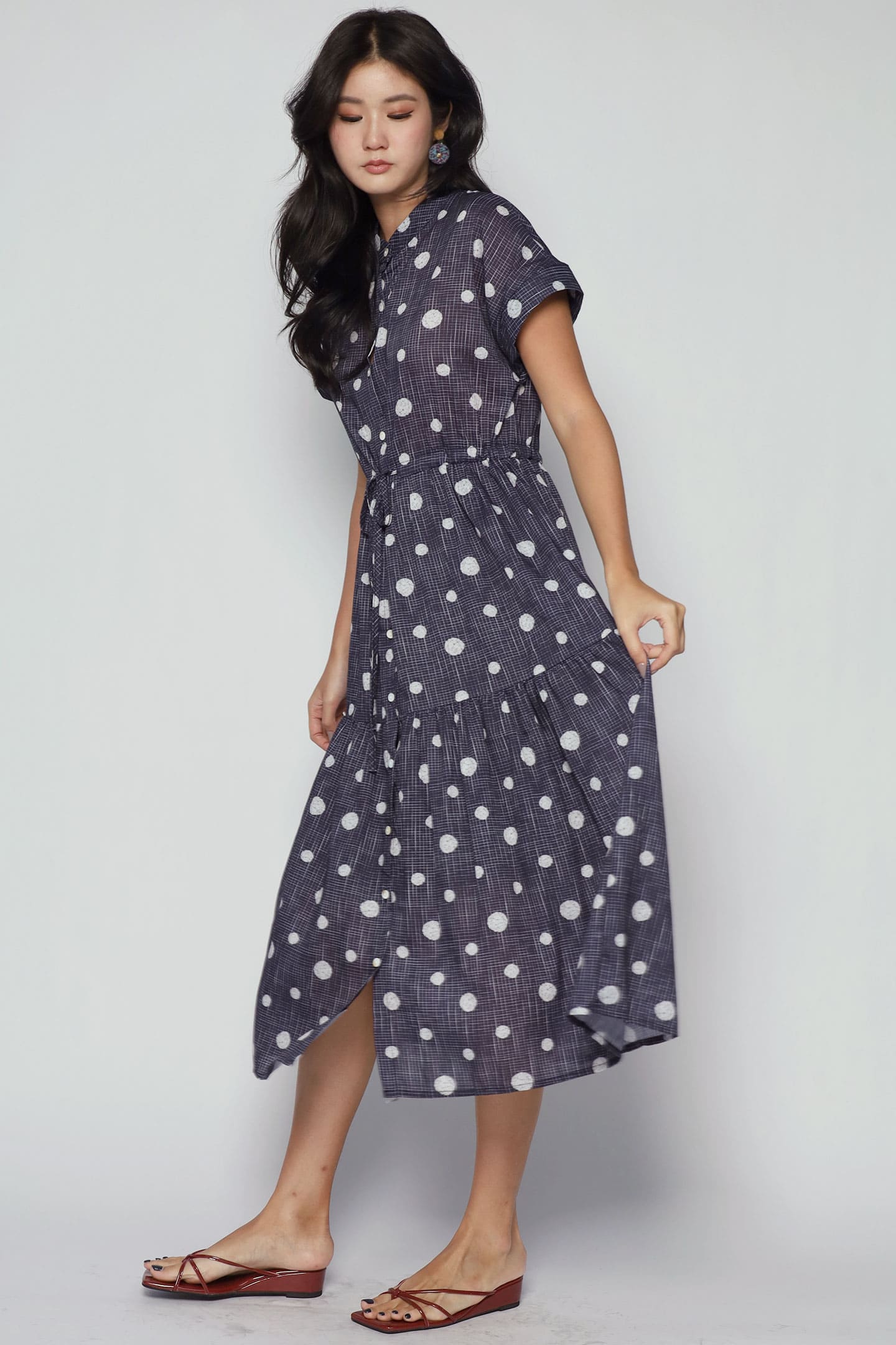 Sia Dress in Poppy Dots