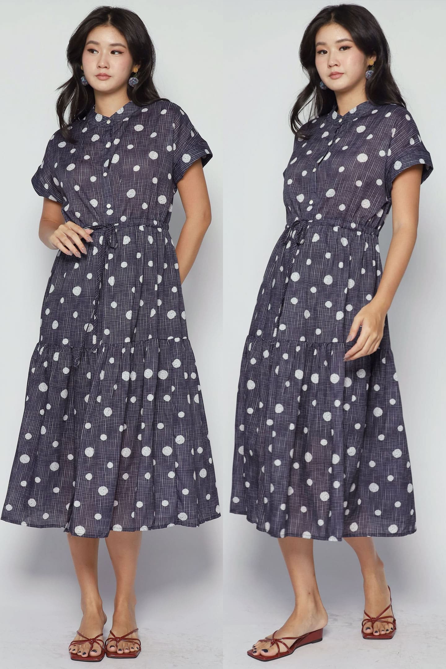 Sia Dress in Poppy Dots