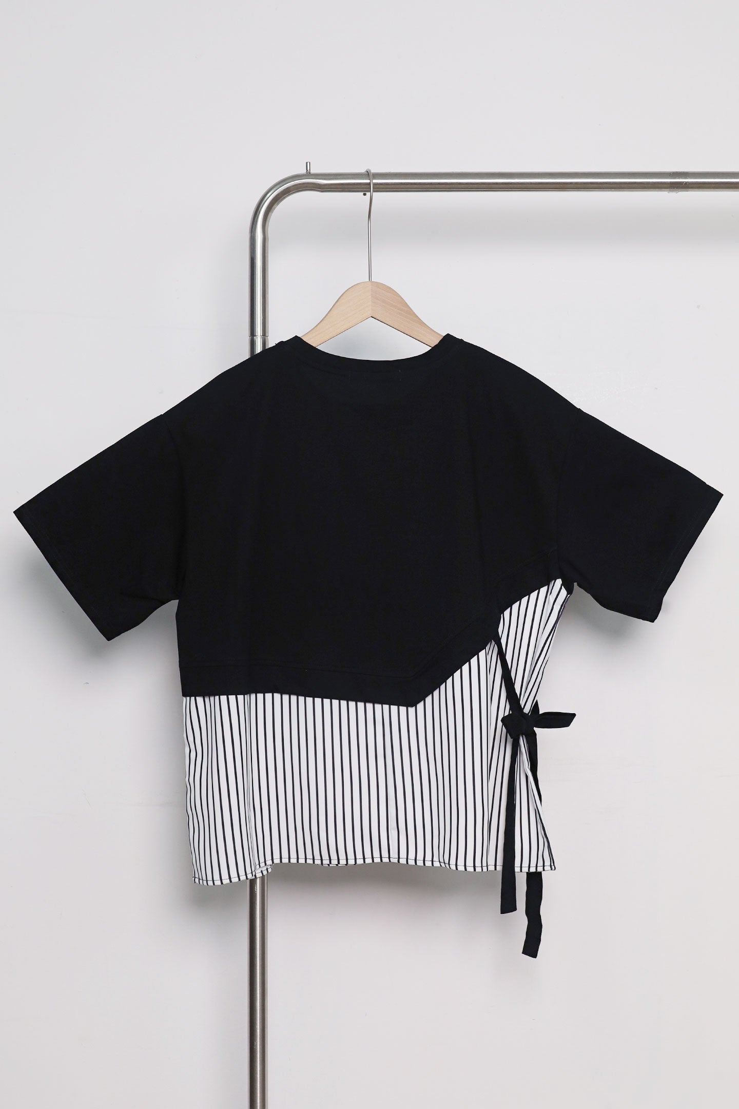 Easy by TE - Siglap Pinstripes Top in Black