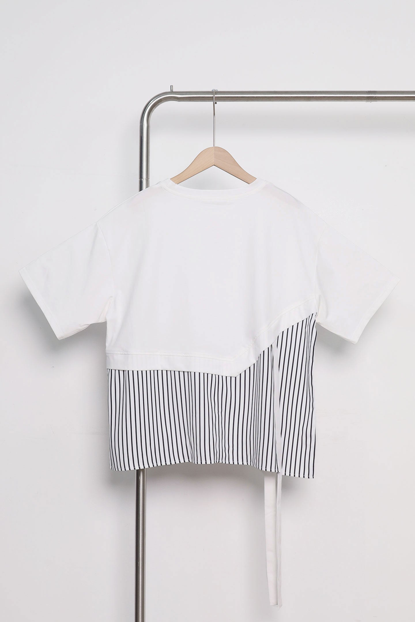 Easy by TE - Siglap Pinstripes Top in White