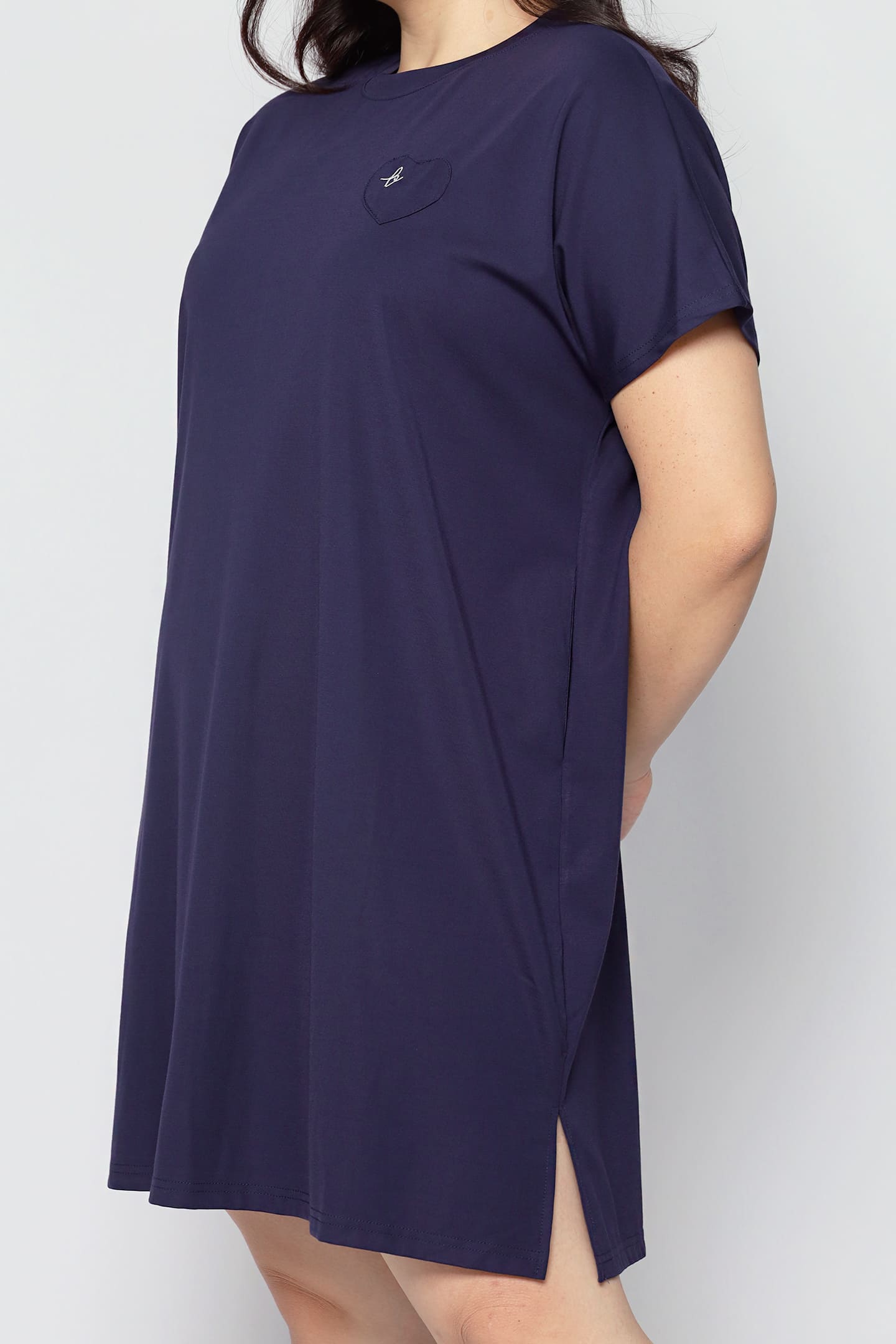 TENCEL - Sleepy Girl Pyjamas Dress in Blueberry Kiss