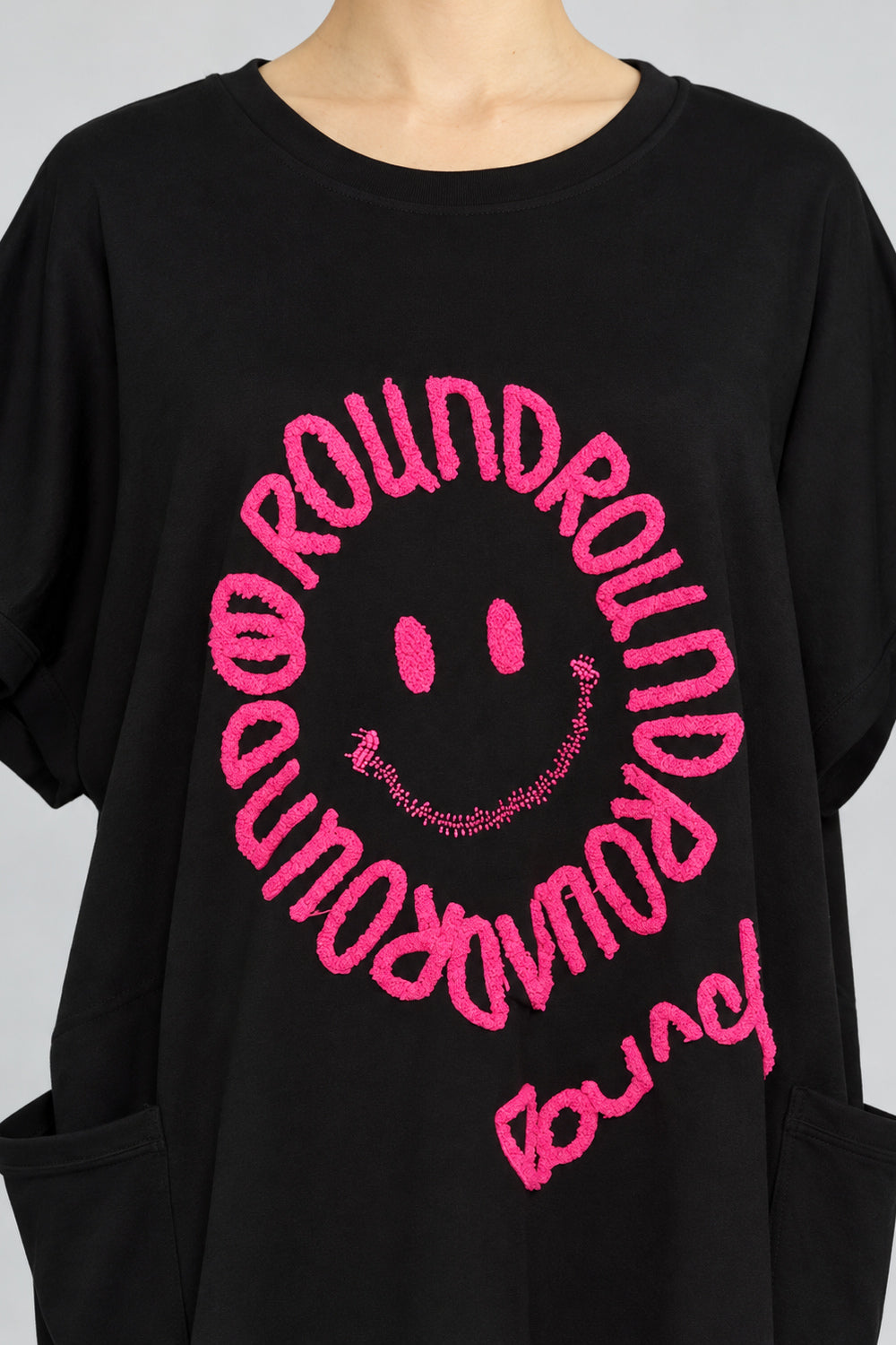 Smiling Face Pocket Dress