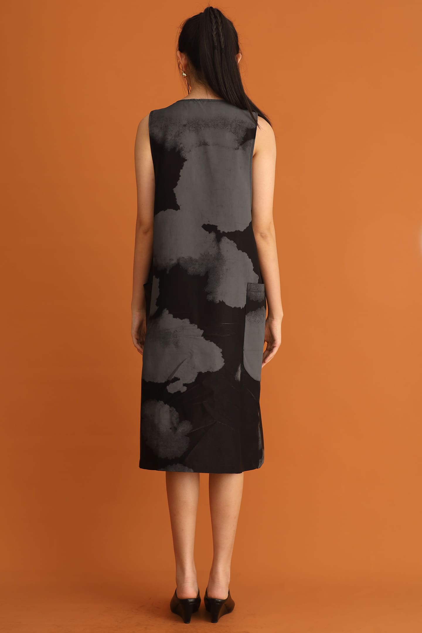 CHOSEN - Song Shimmer Zipper Longline Top / Dress