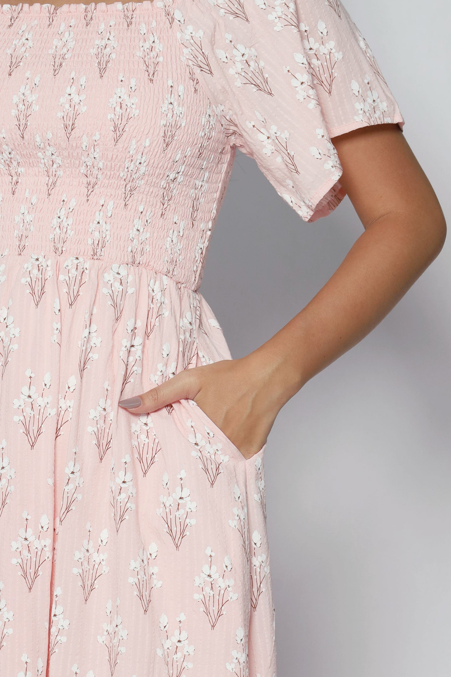 Sora Dress in Blush Blossom