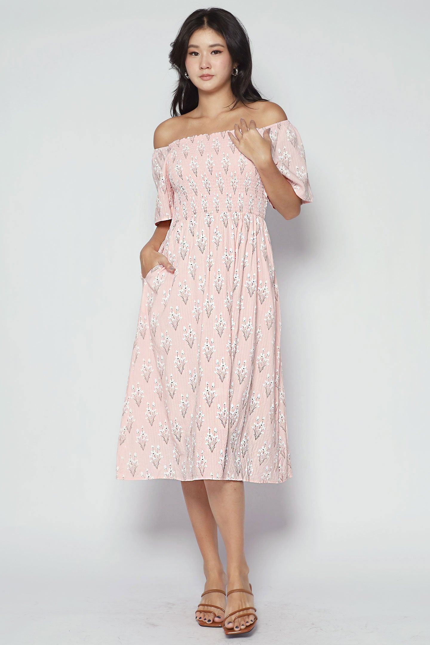 Sora Dress in Blush Blossom