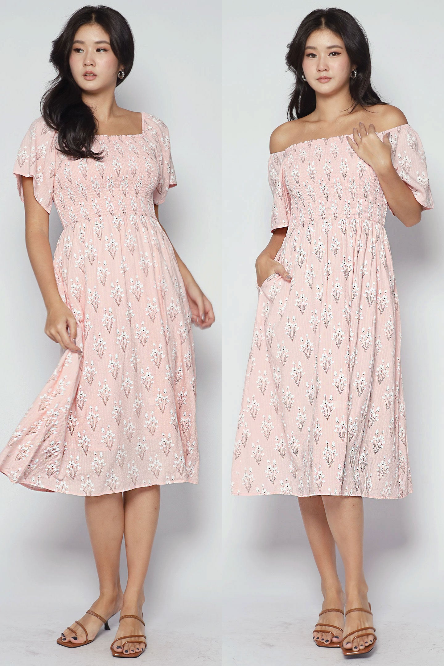 Sora Dress in Blush Blossom